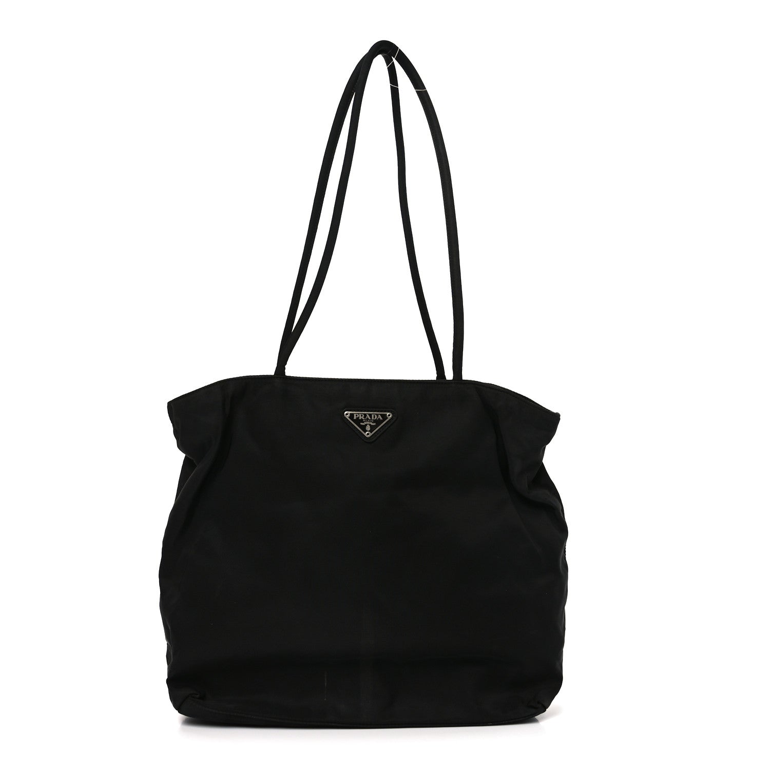 PRADA Tessuto City ブラックトートバッグ Prada Tessuto Nylon City Tote Black 1850927 – FASHIONPHILE