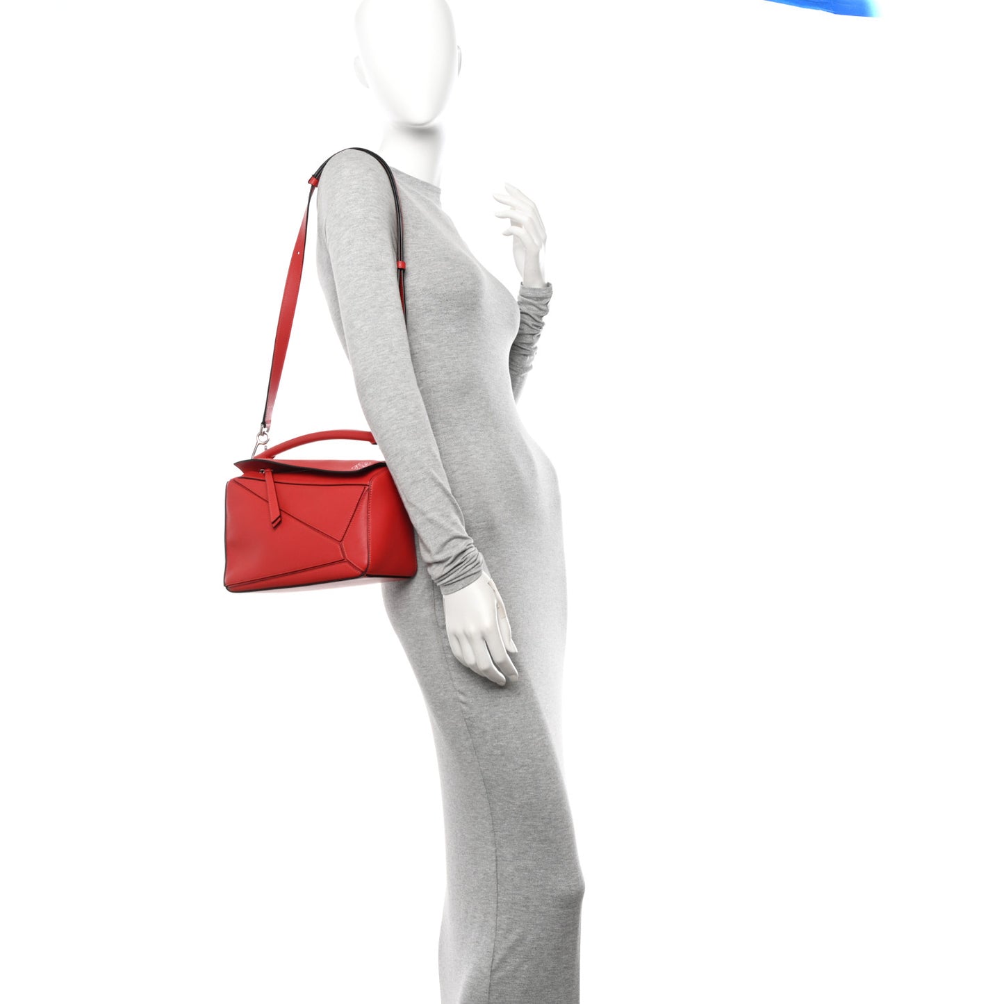 Calfskin Small Puzzle Bag Scarlet