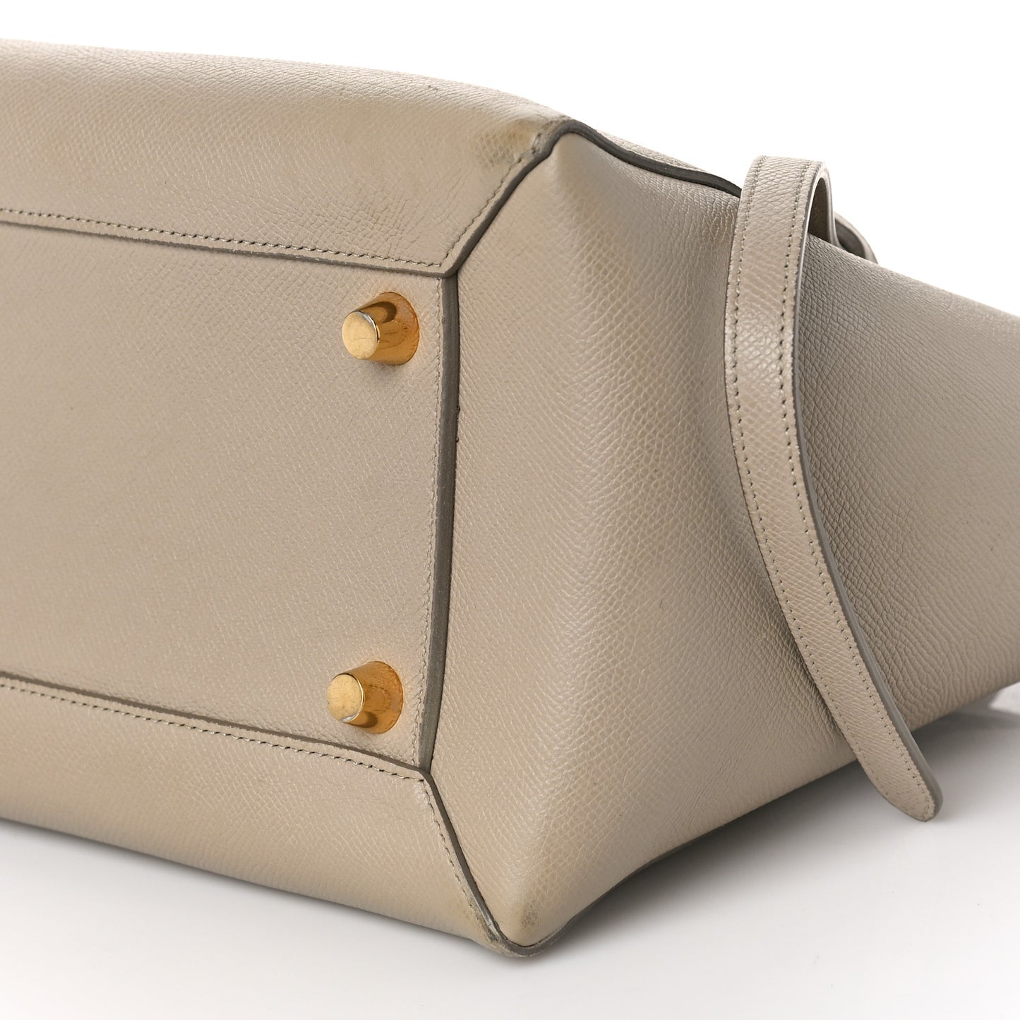 Grained Calfskin Mini Belt Bag Light Taupe