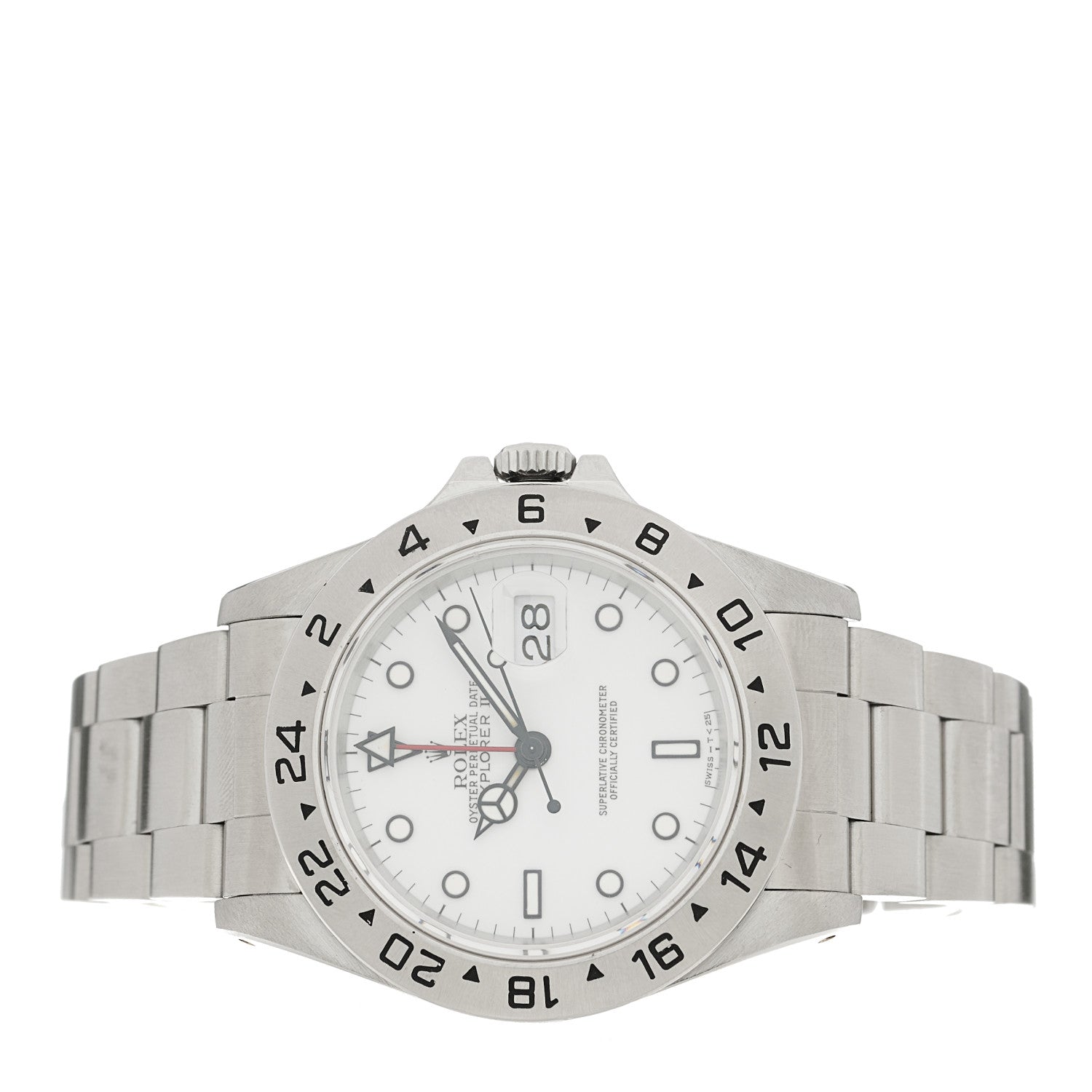 Rolex Stainless Steel 40mm Oyster Perpetual Date Explorer II Watch White 16570 2 of 4
