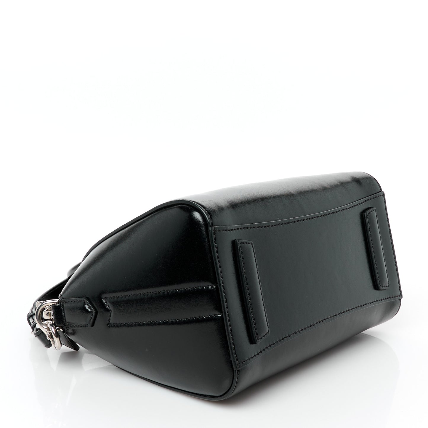 Shiny Lord Calfskin Mini Antigona Black