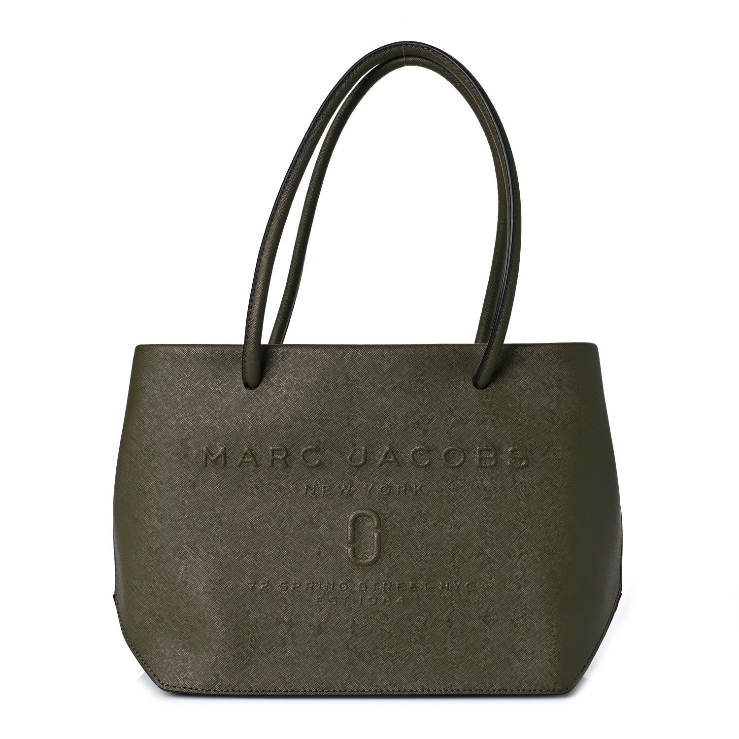 Marc Jacobs Saffiano Embossed Logo East West Shopper Tote Marc Jacobs Saffiano Embossed Logo East West Shopper Tote