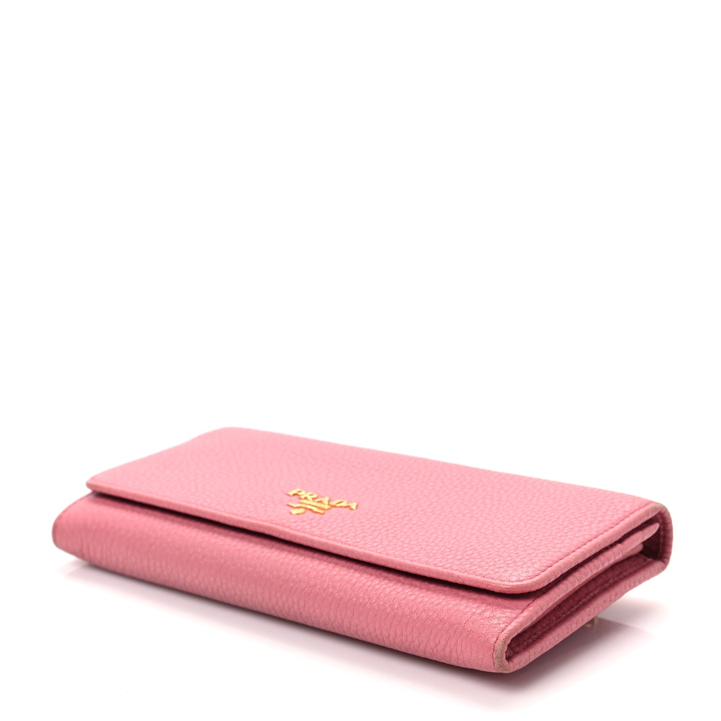 Vitello Phenix Continental Flap Wallet Begonia