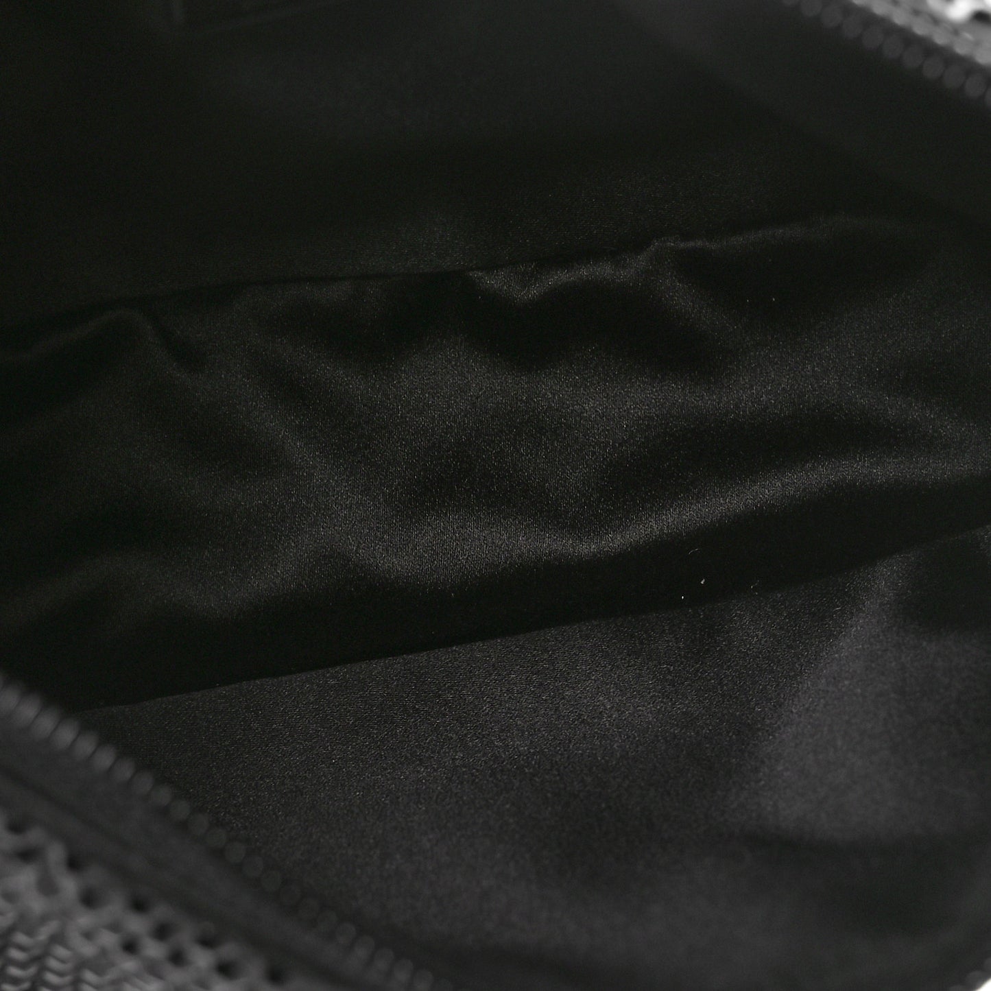 Satin Crystal Mini Re-Edition 2000 Bag Black