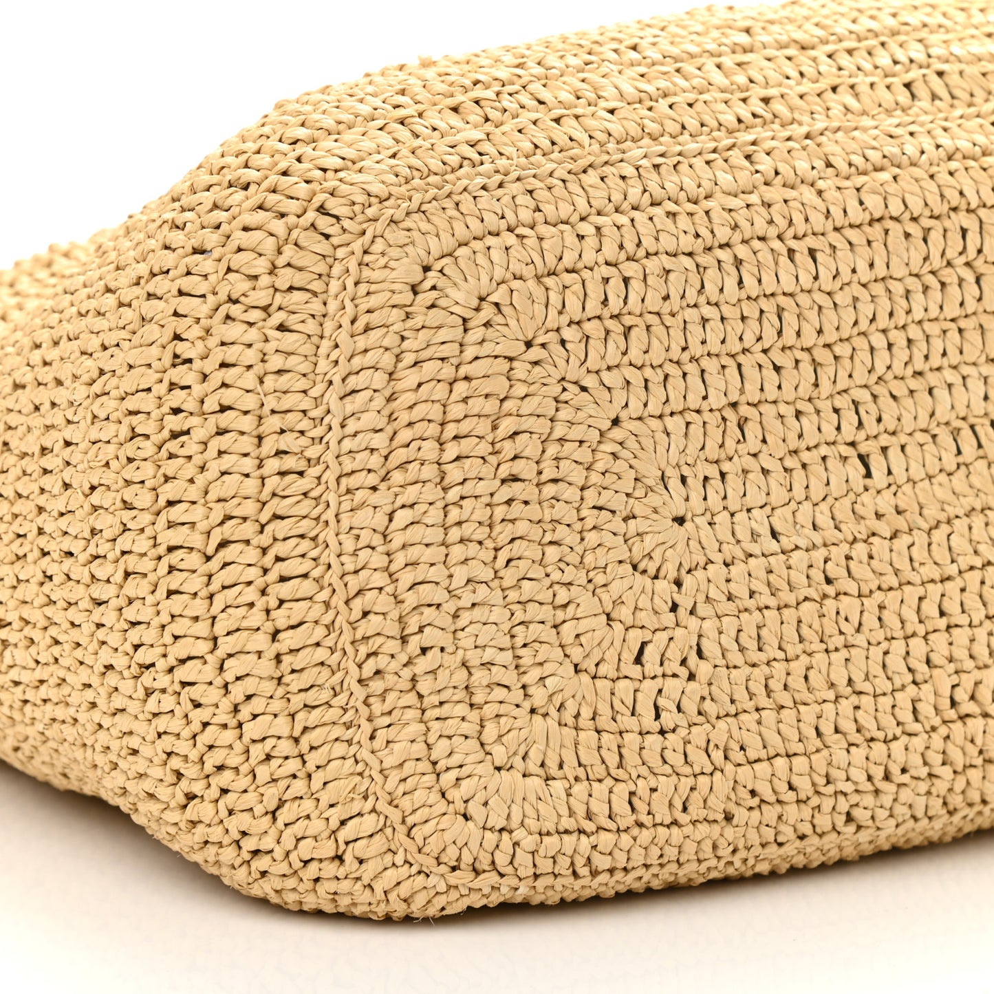 Raffia Monogram Hobo Naturale