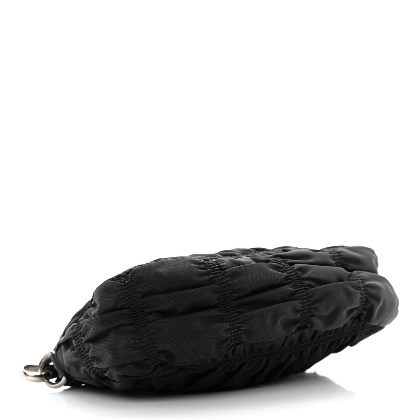 Tessuto Nylon Gaufre Pochette Black