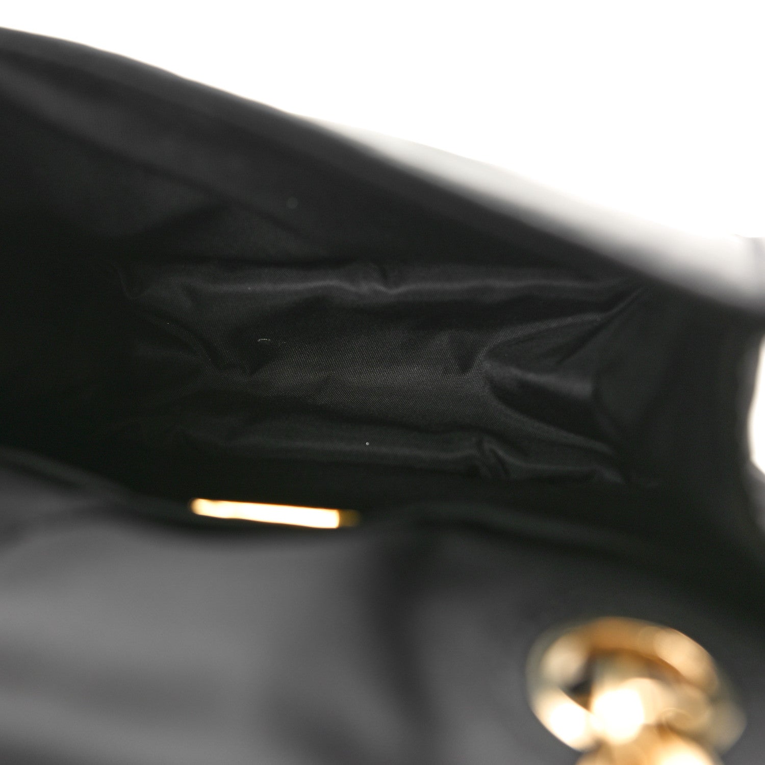 Prada Tessuto Nylon Chain Flap Shoulder Bag Black 5 of 10