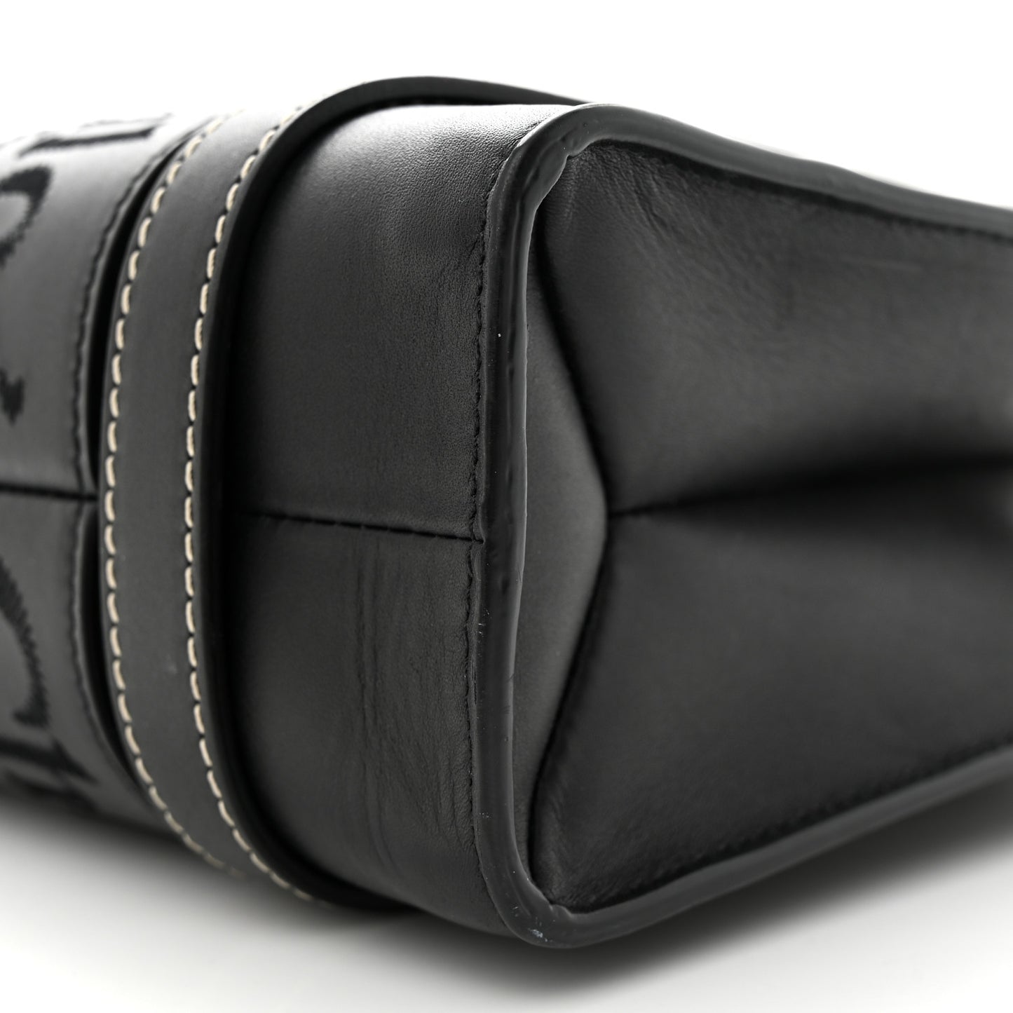 Calfskin Small Woody Tote Black