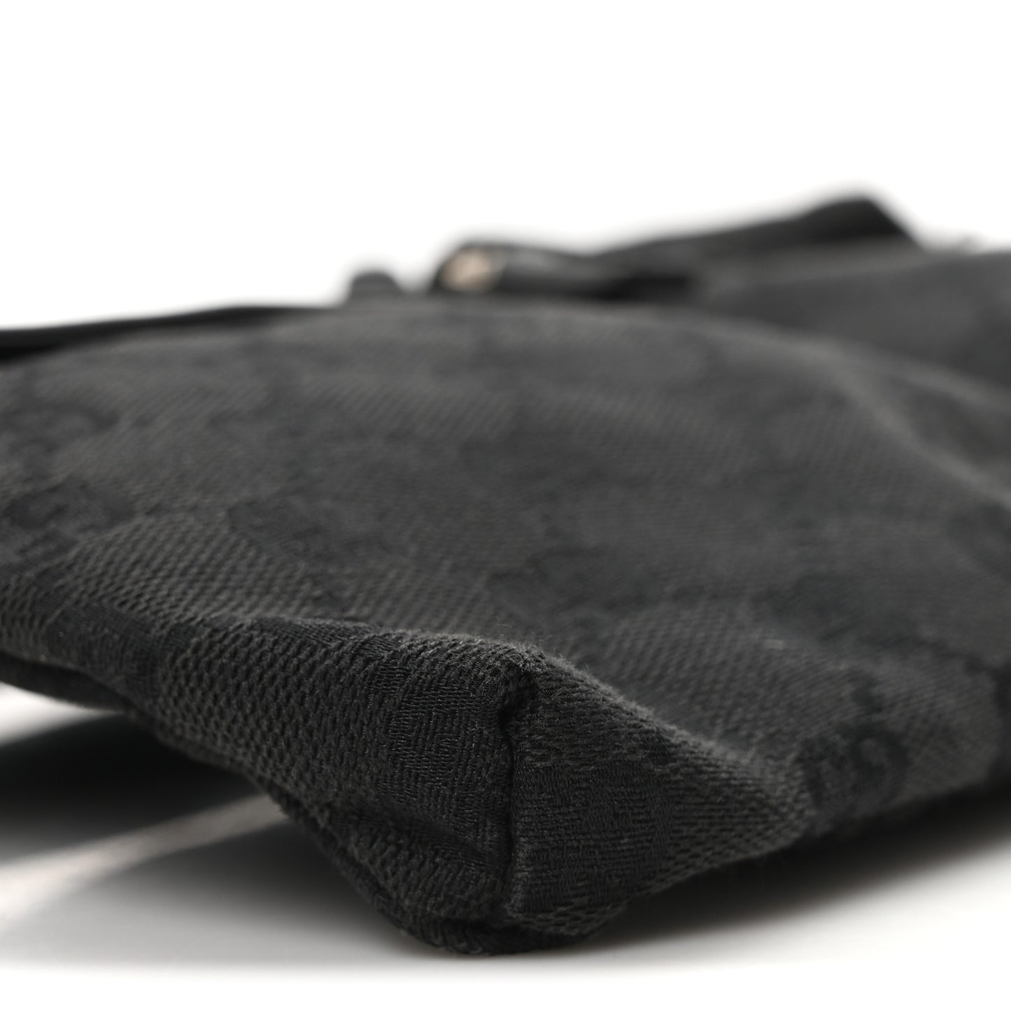 GG Monogram Double Pocket Belt Bag Black