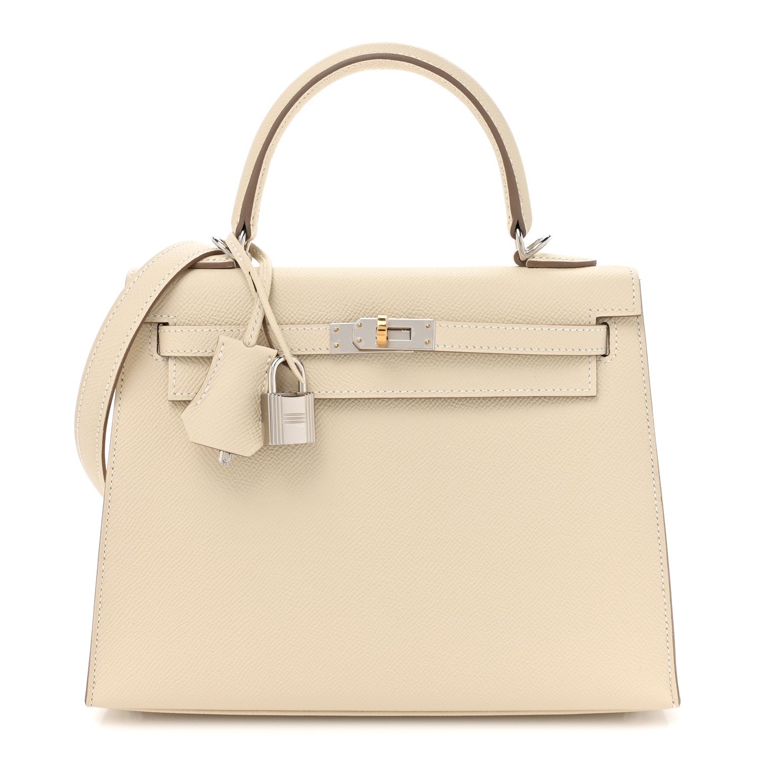 Hermes Epsom Kelly Sellier 25 Craie 1 of 13