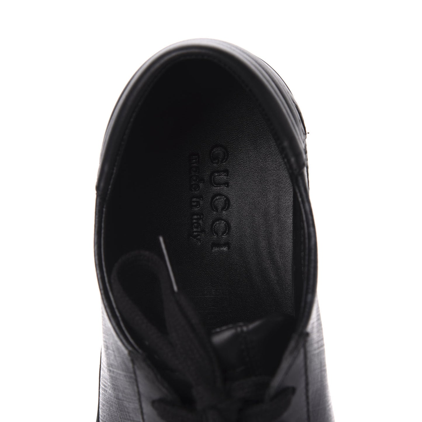 GG Supreme Monogram Mens Low Top Sneakers 9.5 Black