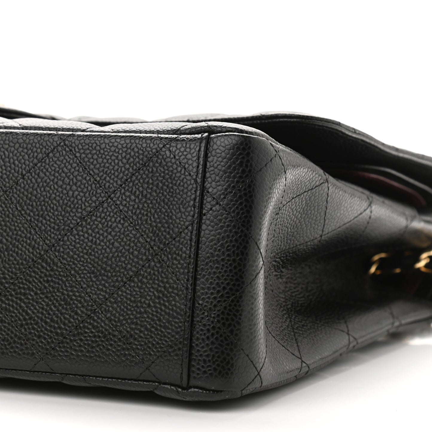 Caviar Quilted Maxi Double Flap Black