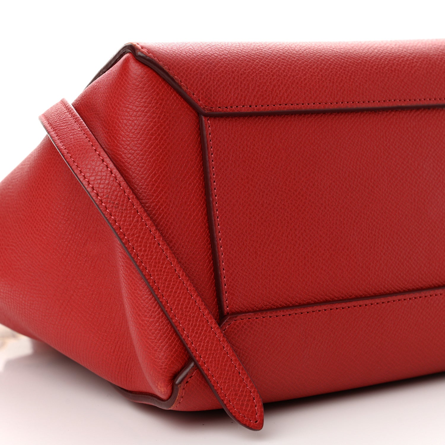 Celine Baby Grained Calfskin Micro Belt Bag Coquelicot 9 of 14