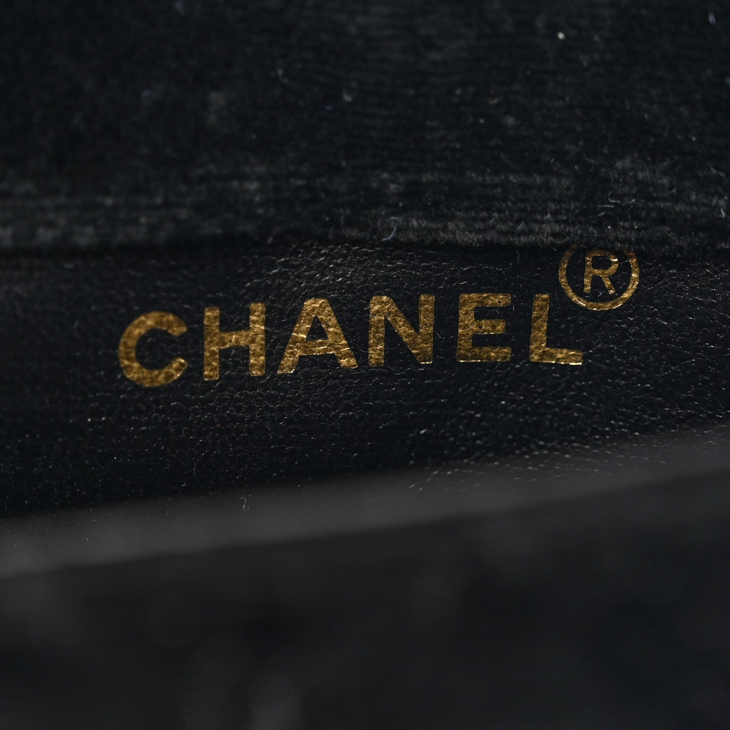 Velvet Quilted Extra Mini Rectangular Flap Black