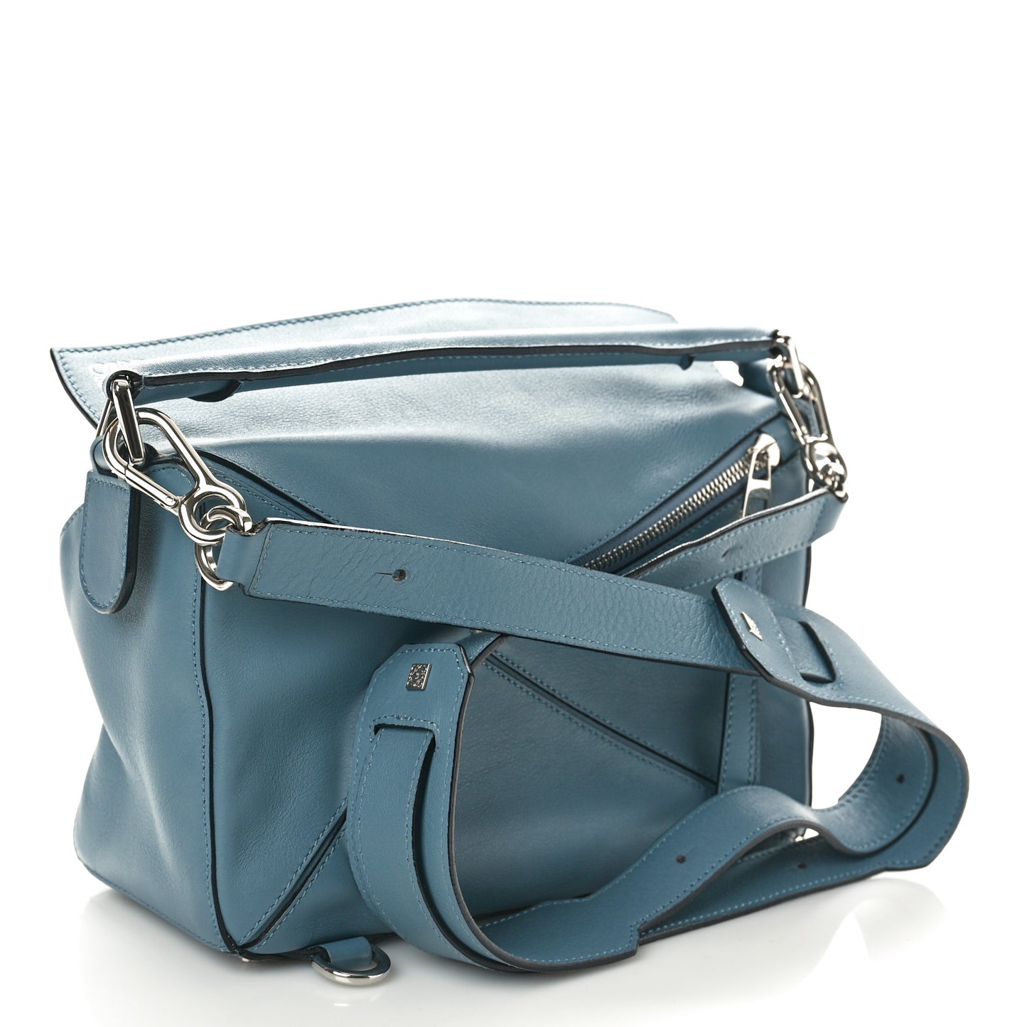 Calfskin Small Puzzle Bag Stone Bue