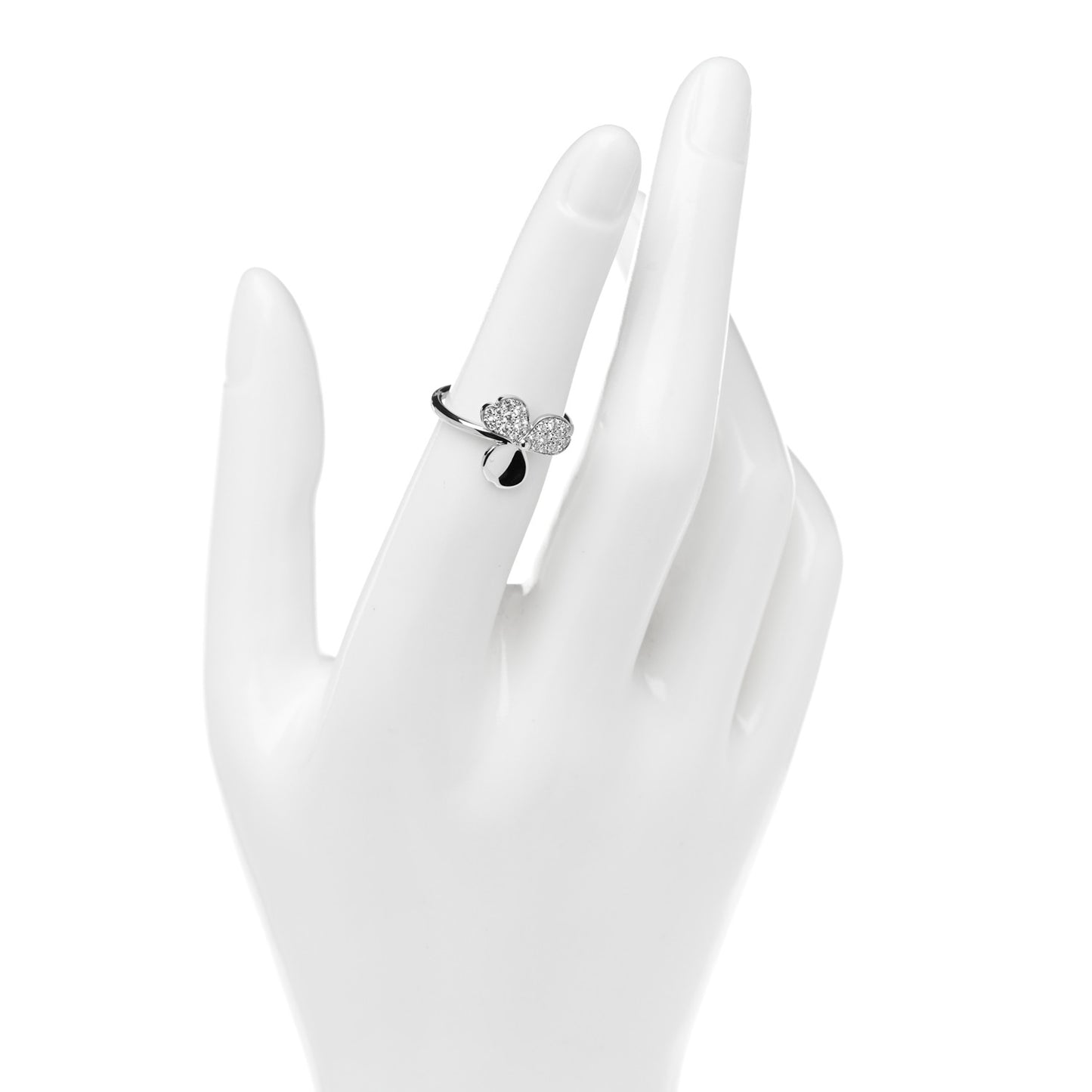 Platinum Diamond Paper Flowers Ring 49 5