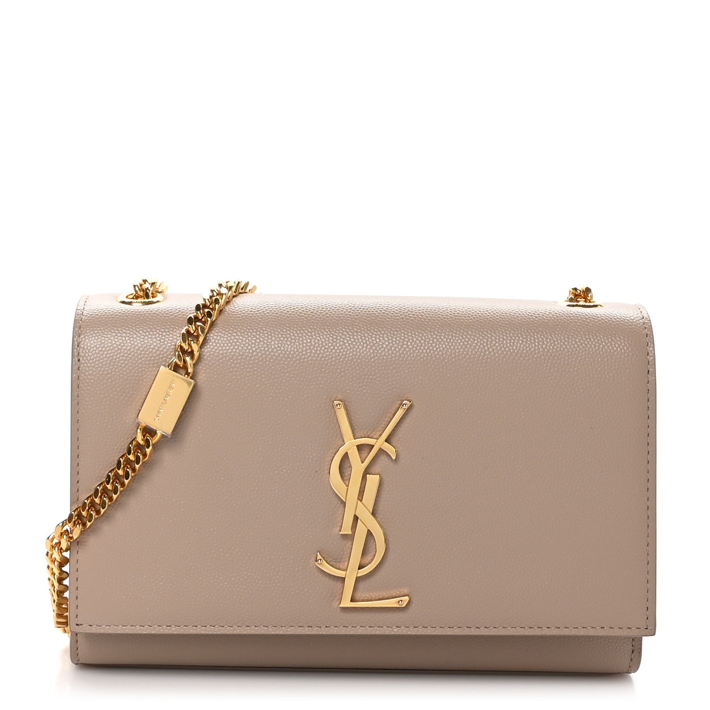 Grain De Poudre Small Monogram Kate Satchel Dark Beige