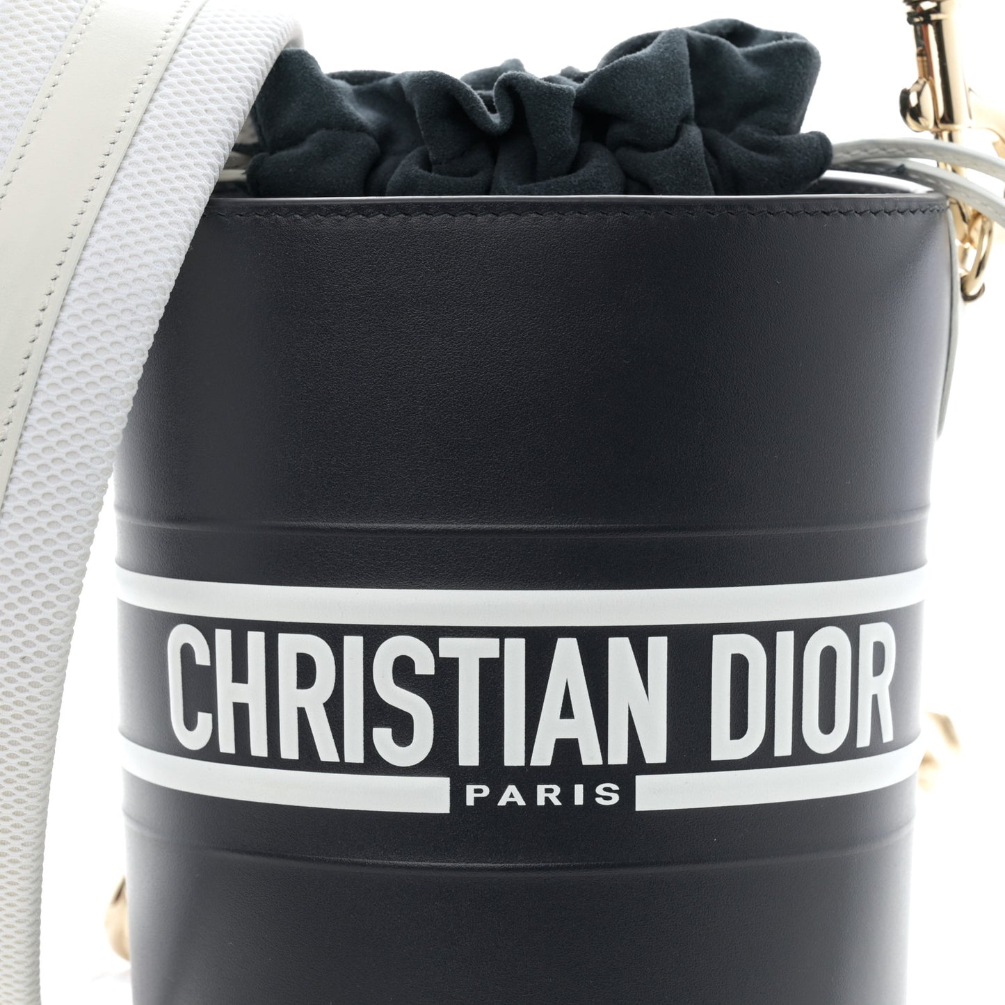 Calfskin Small Dior Vibe Bucket Blue