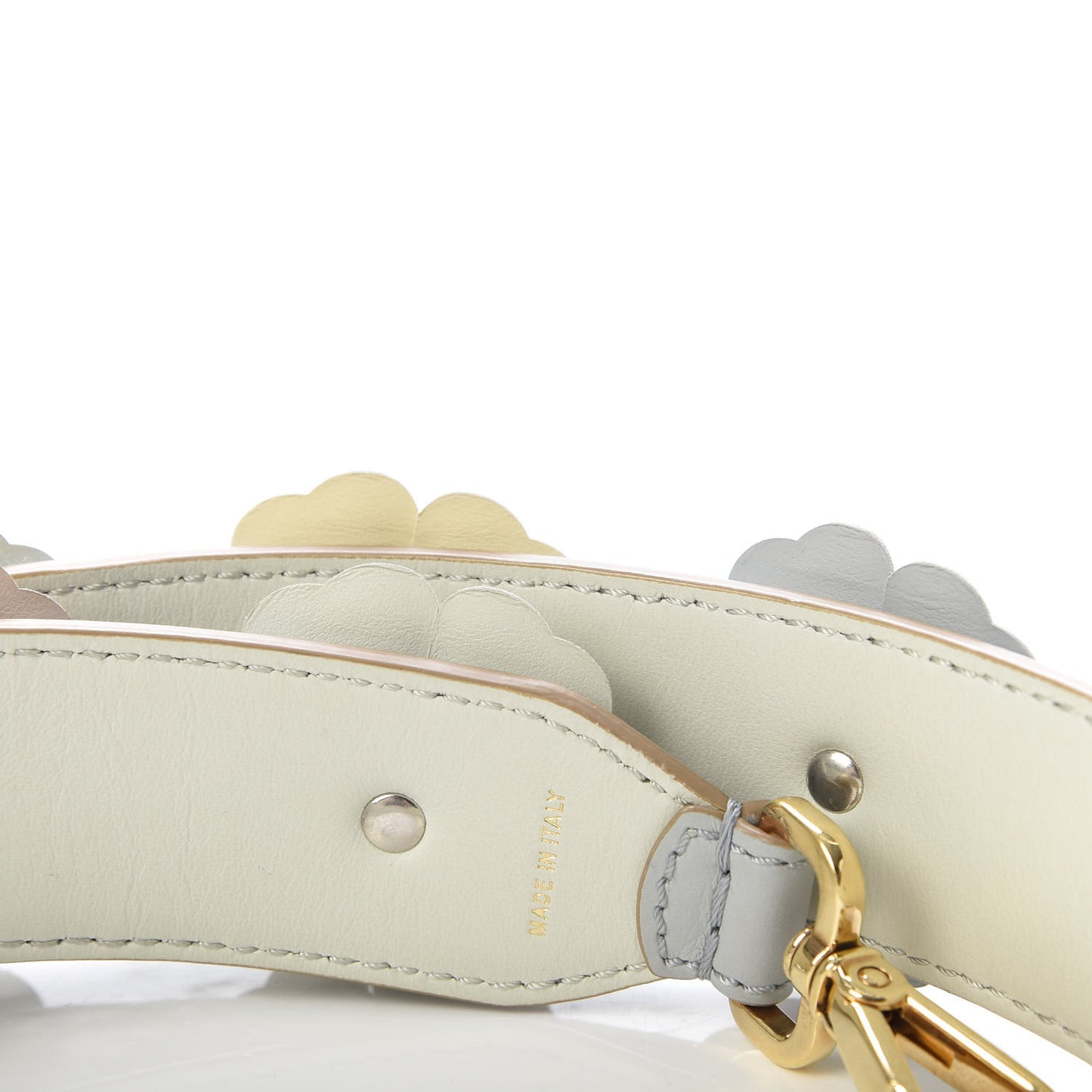 Calfskin Flowerland Studded Strap You Dove