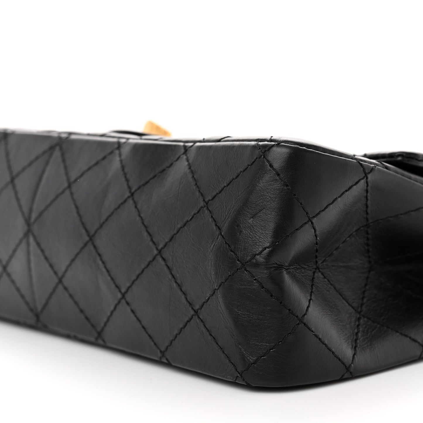 Aged Calfskin Quilted 2.55 Reissue 226 Flap Black