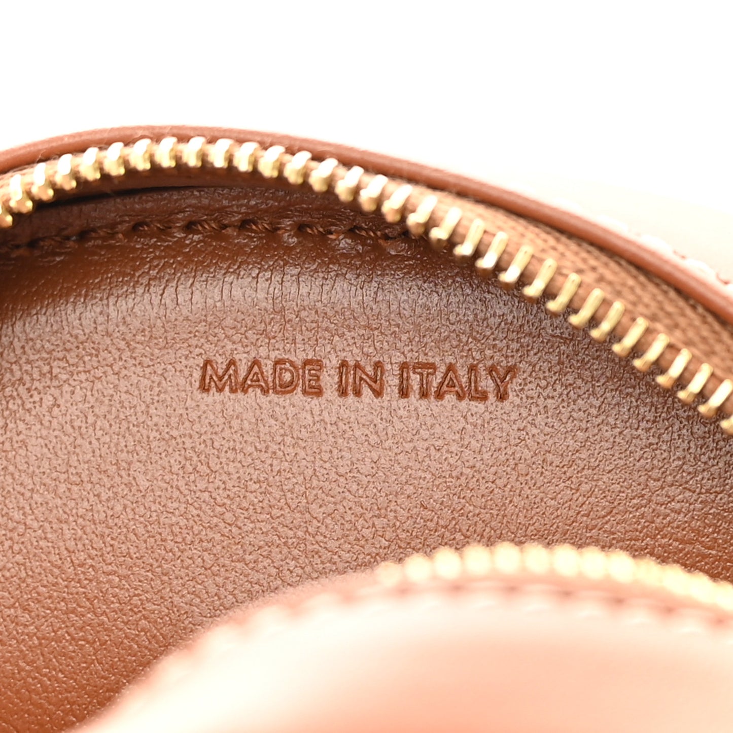 Smooth Calfskin Cuir Small Triomphe Oval Crossbody Purse Tan