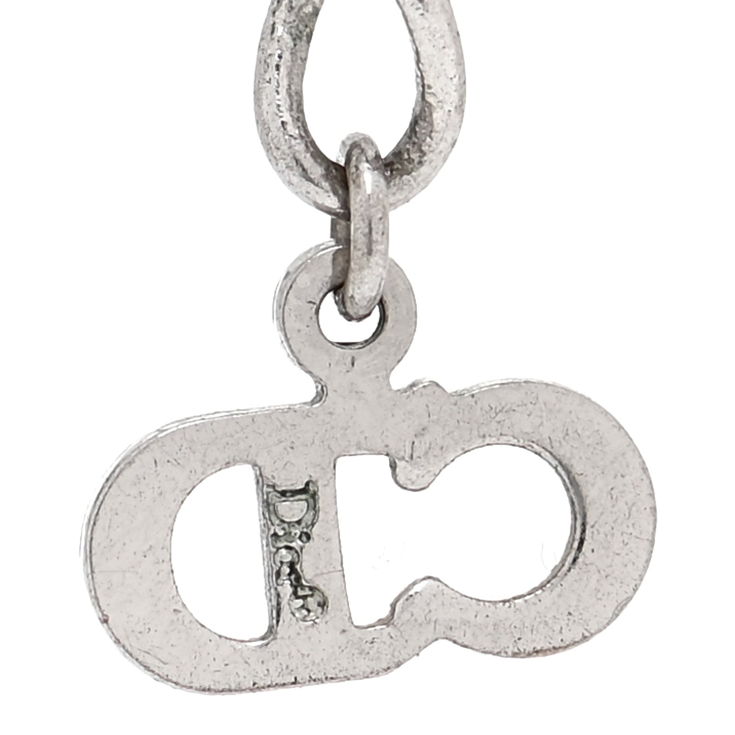 Calfskin Bow CD Logo Bracelet Silver