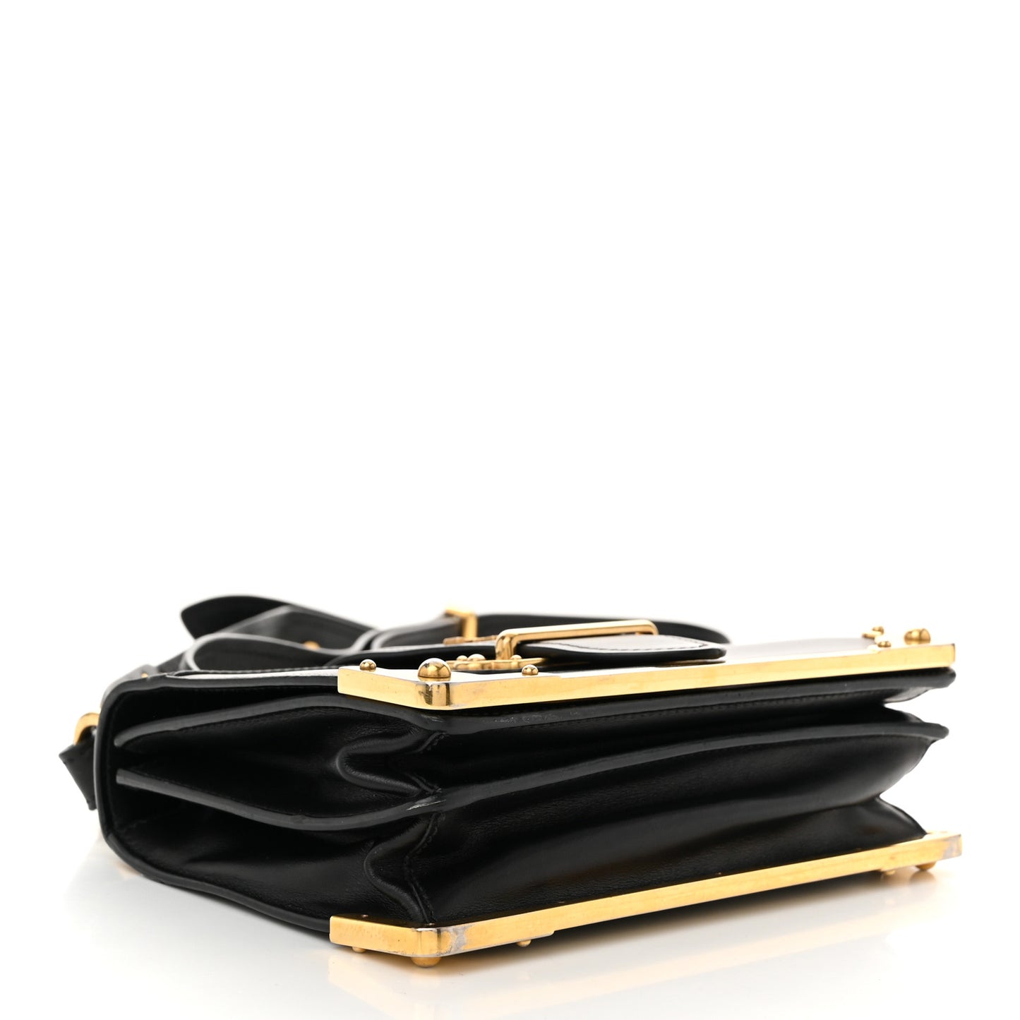 City Calf Saffiano Cahier Bag Black