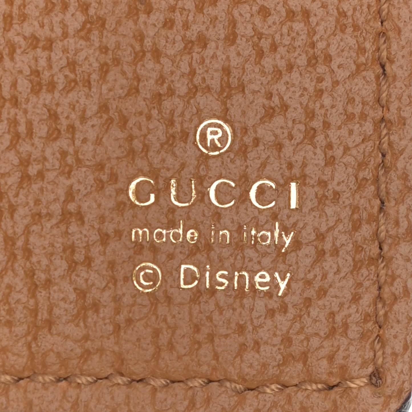 X DISNEY Mini Vintage GG Supreme Monogram Mickey Mouse Passport Holder Beige Vintage Sun Oil