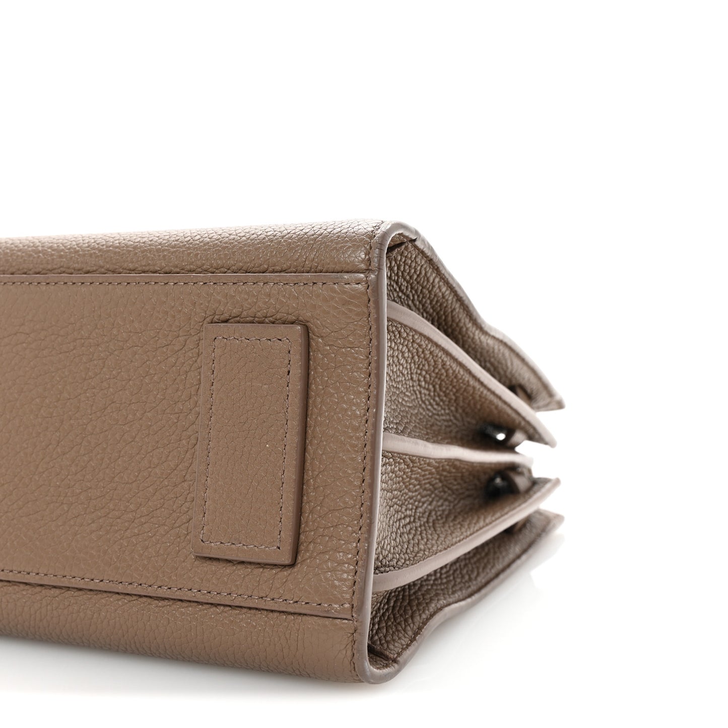 Grained Calfskin Baby Sac De Jour Souple Dark Beige