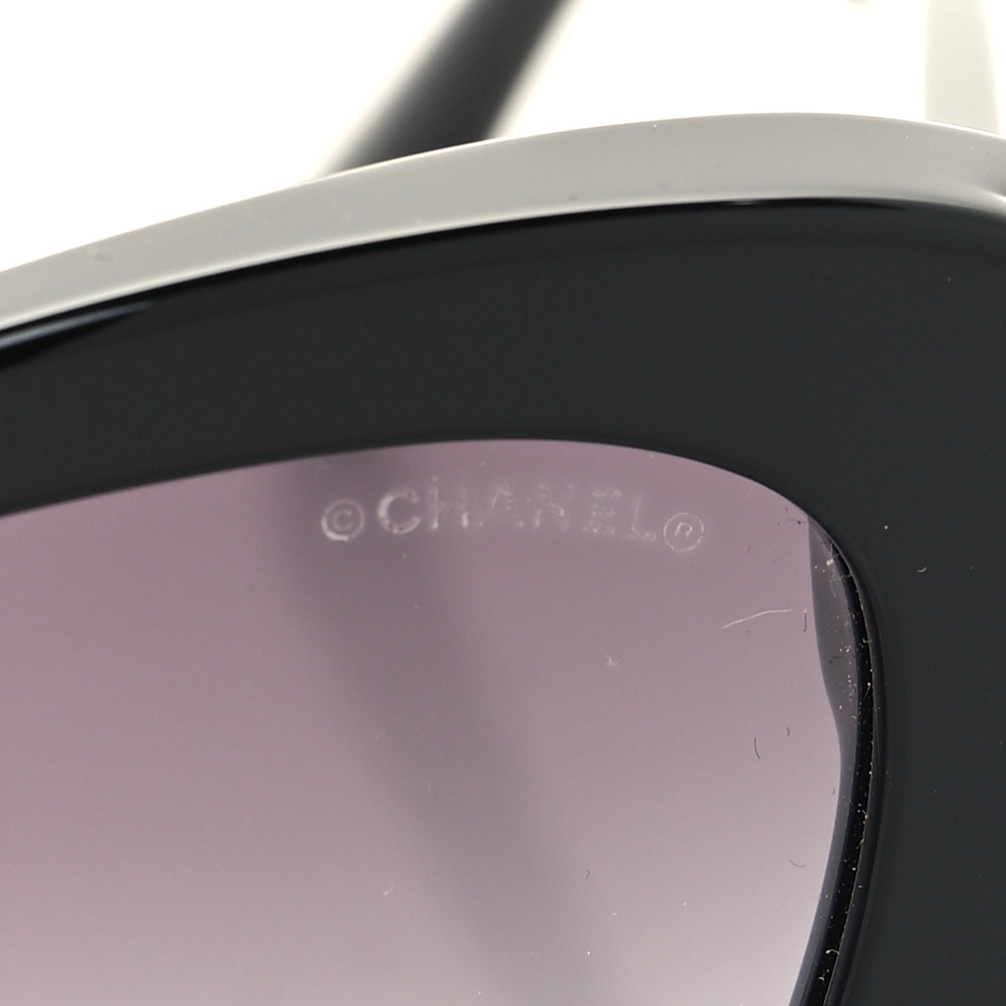 Acetate Pearl Cat Eye CC Sunglasses 5481-H-A Black