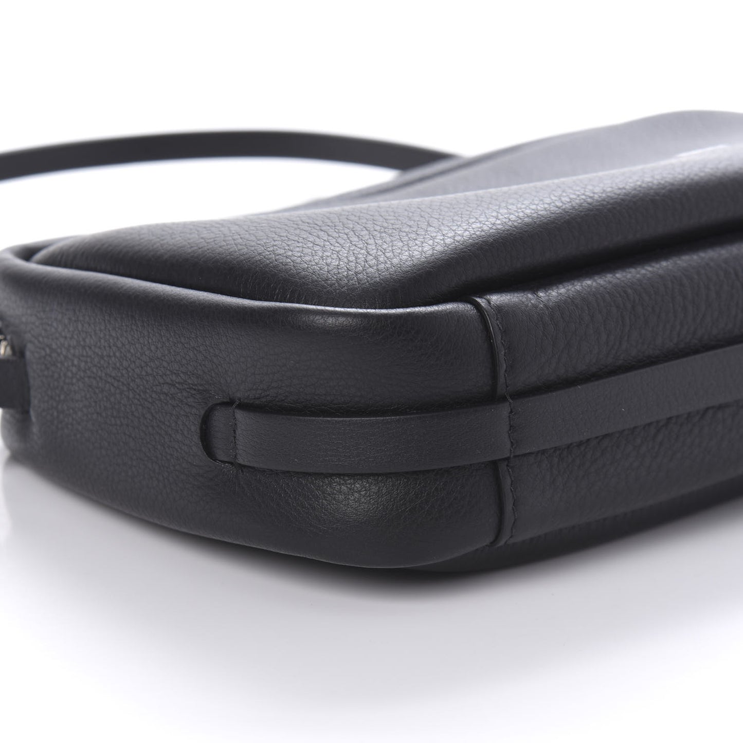 Calfskin Logo S Everyday Camera Bag Black