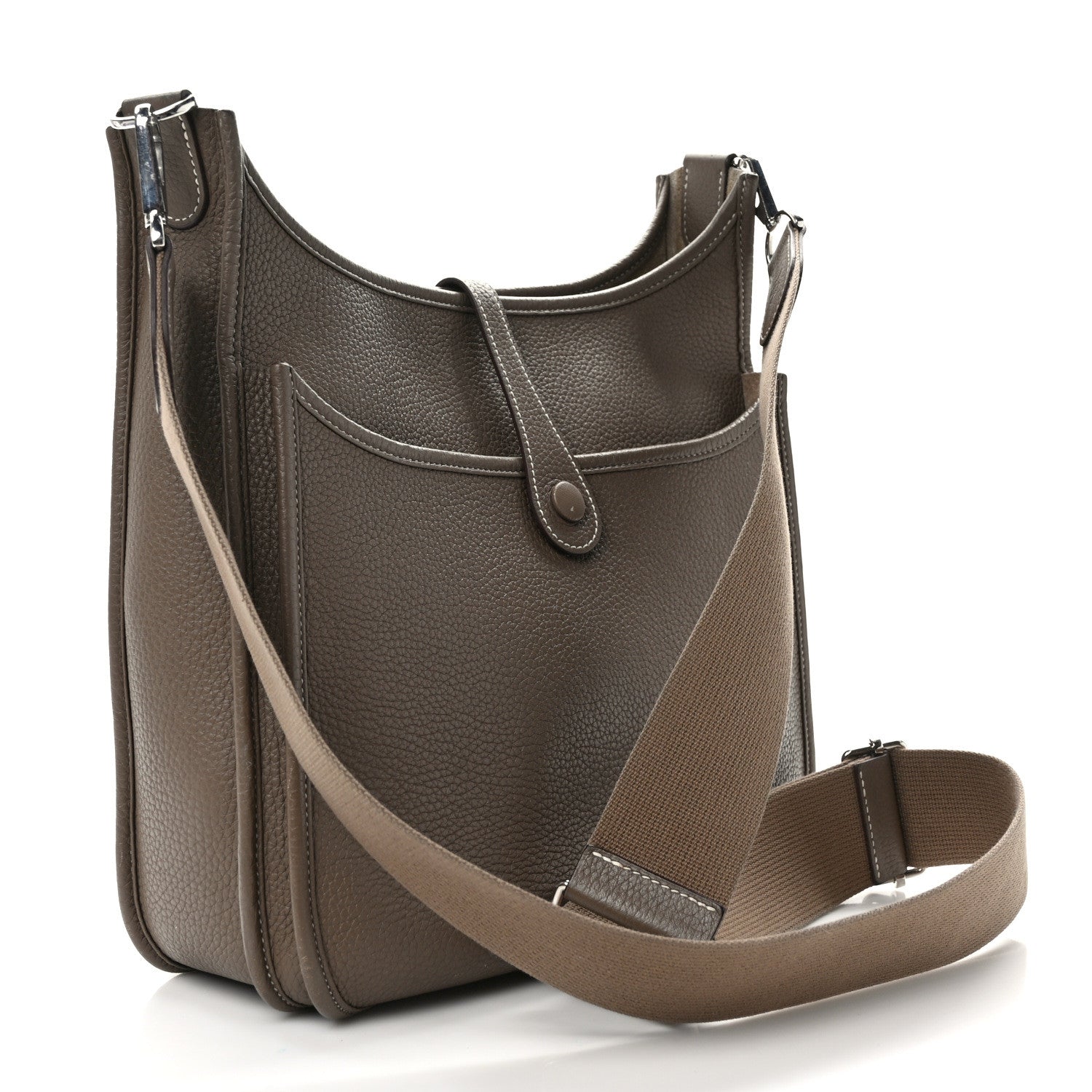 Hermes Taurillon Clemence Evelyne III PM Etoupe 3 of 12