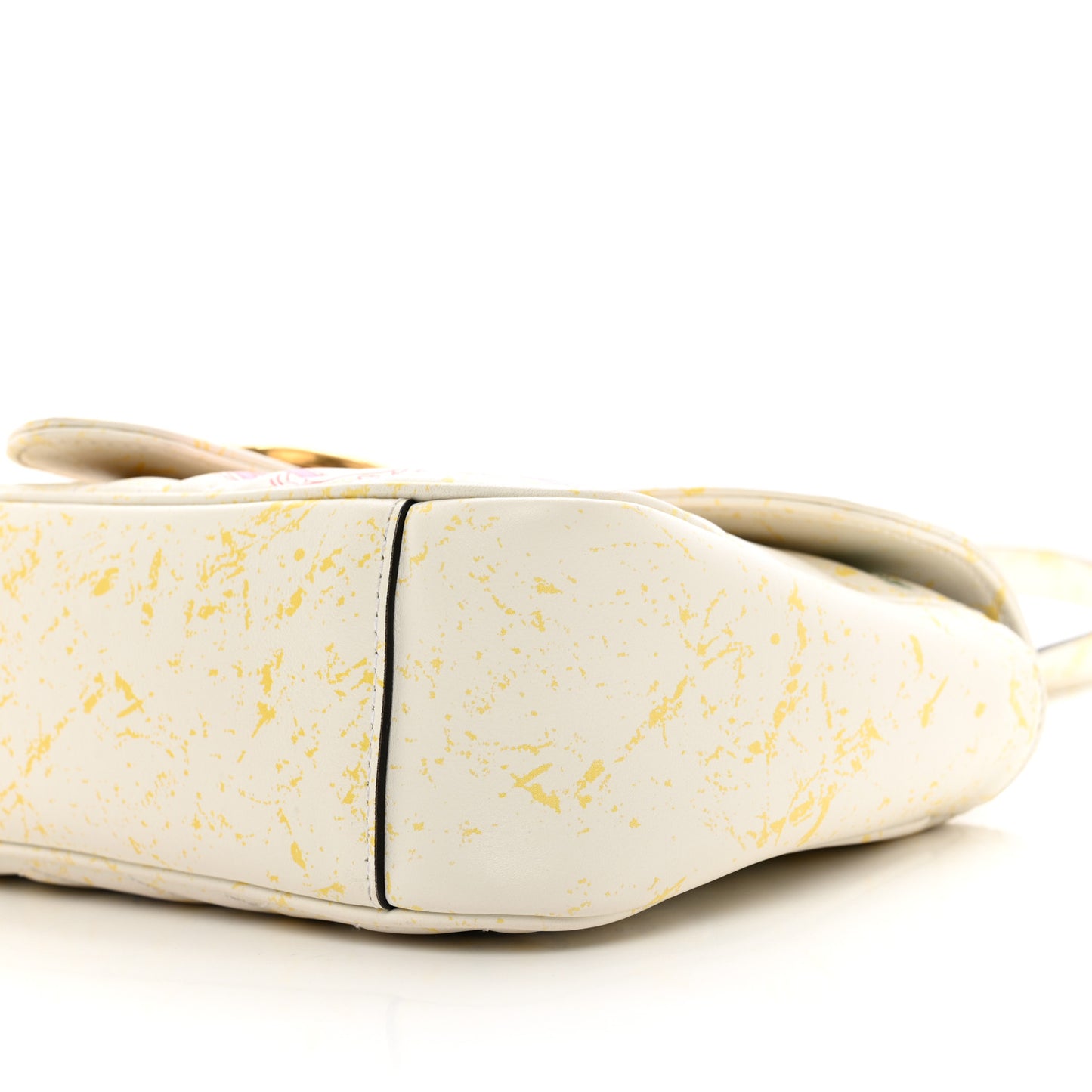 X DISNEY Calfskin Matelasse Mickey Minnie Mouse Small GG Marmont Shoulder Bag Multicolor