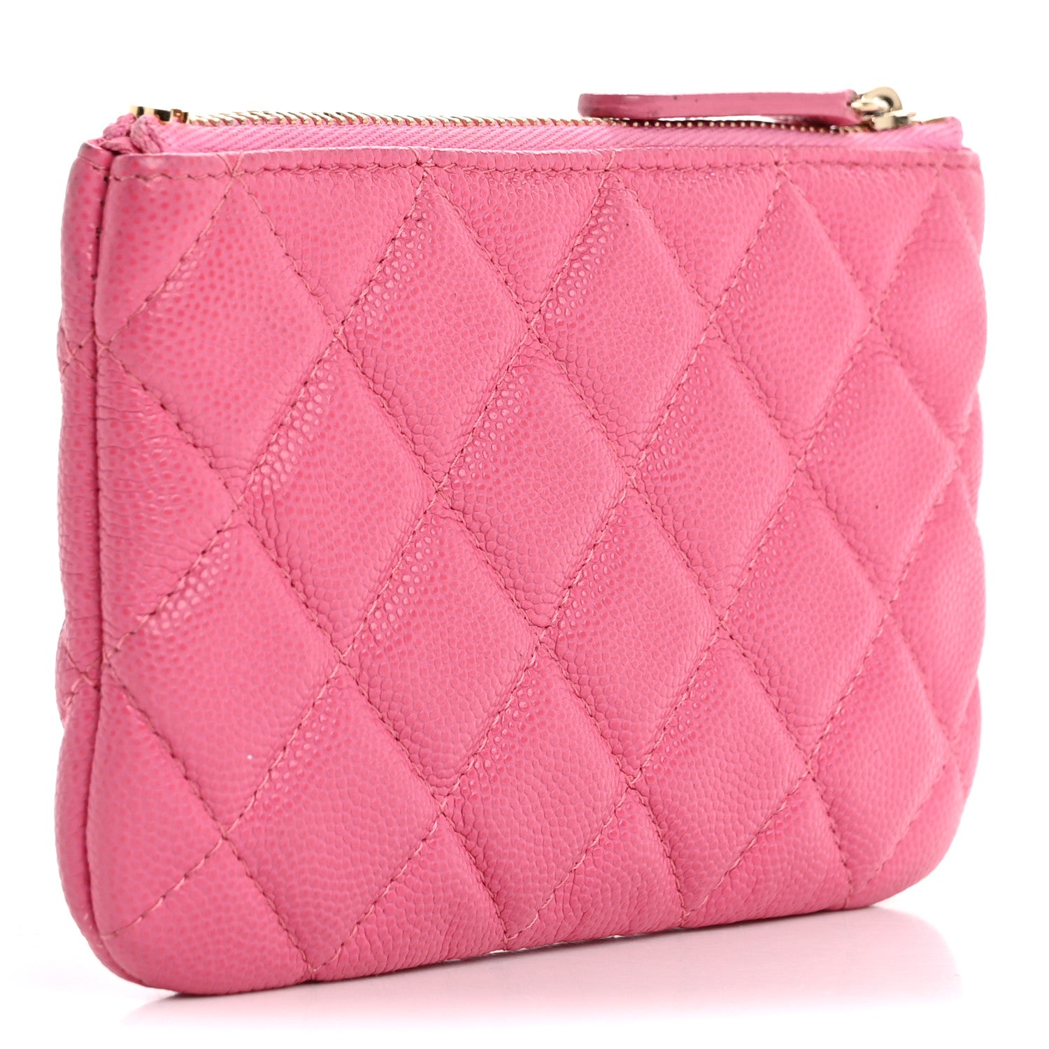 Chanel Caviar Quilted Small Cosmetic Case Pink 3 of 12
