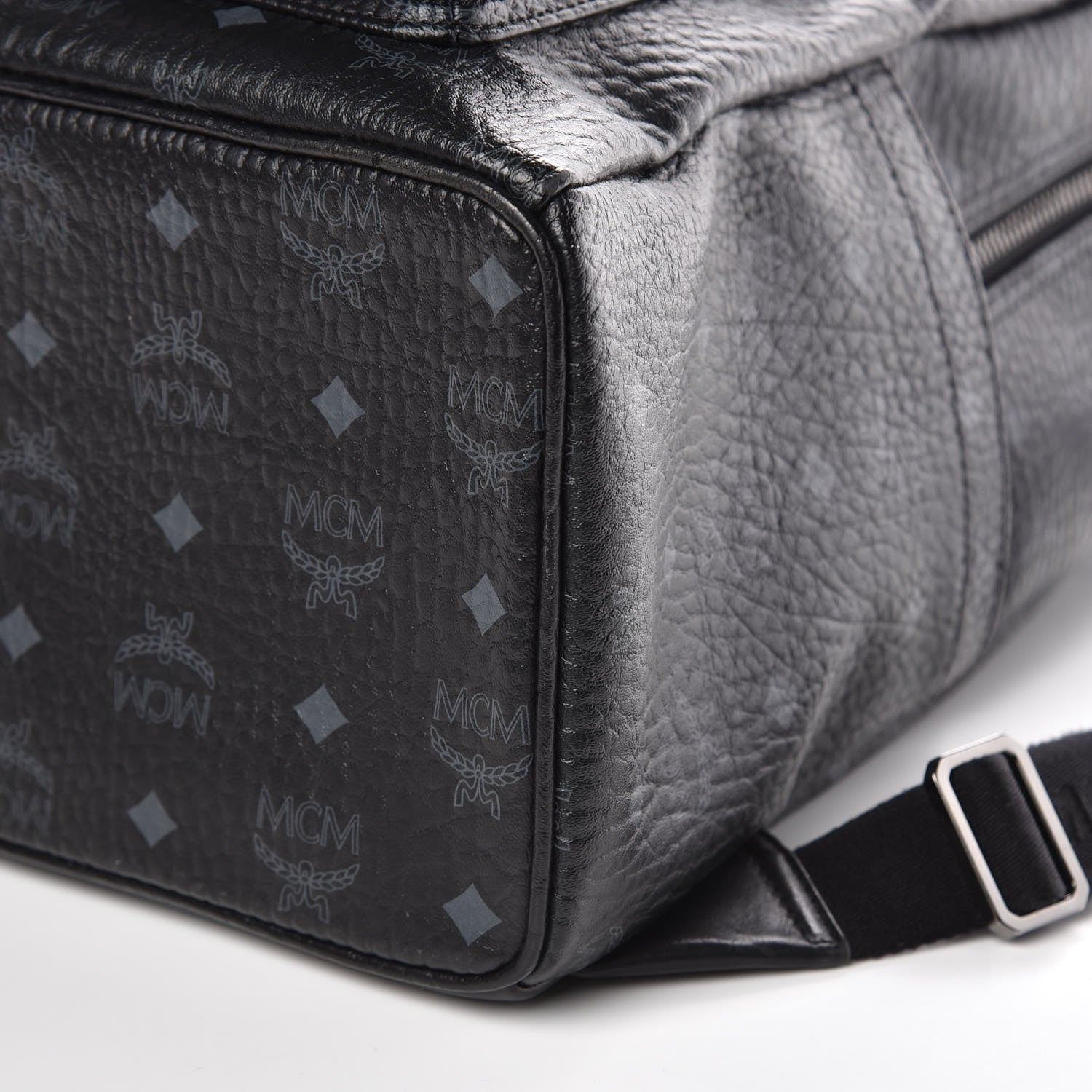 MCM Visetos Medium Stark Backpack Black 9 of 10