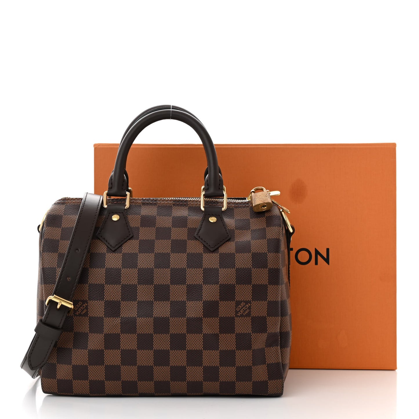 Damier Ebene Speedy Bandouliere 25