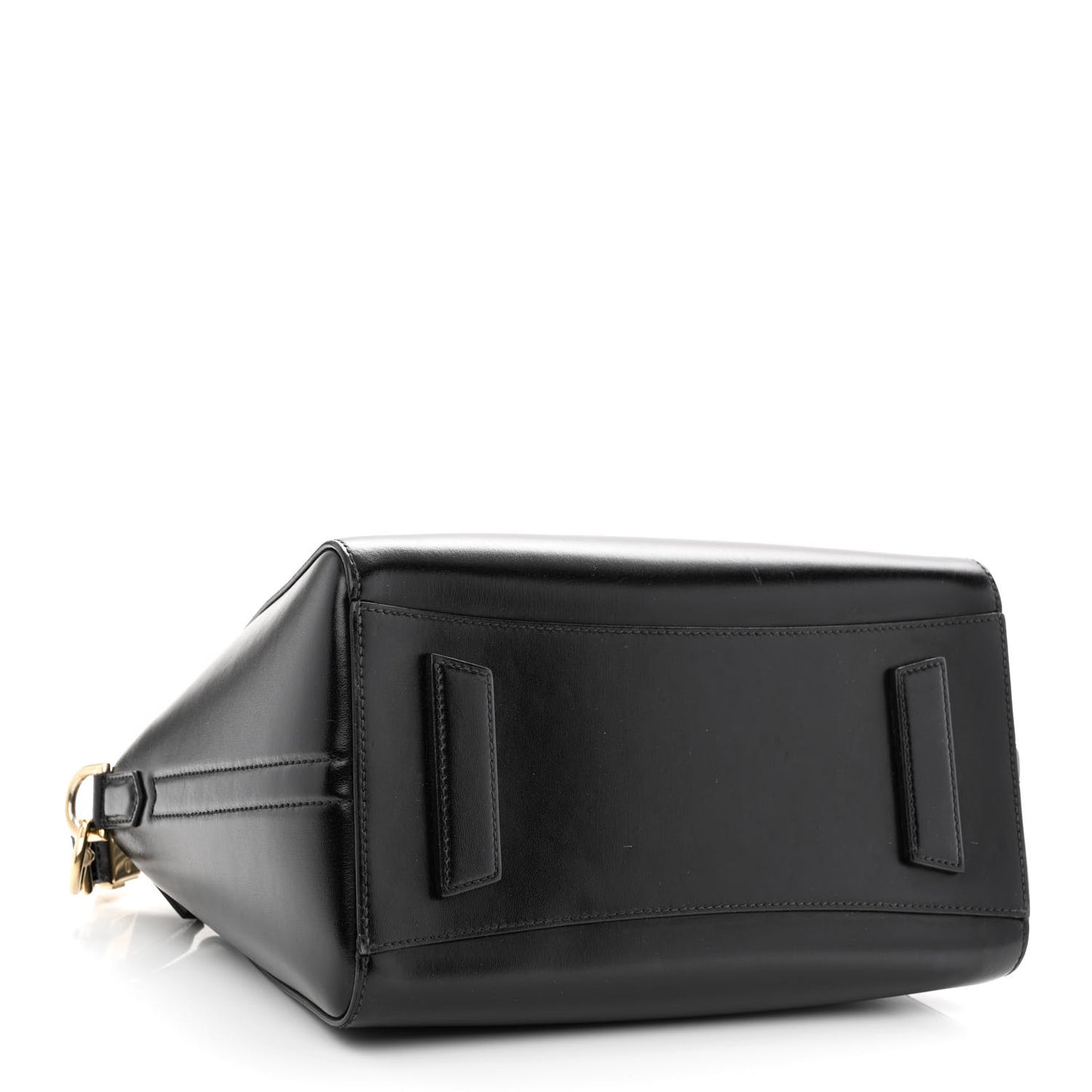 Shiny Lord Calfskin Small Antigona Black