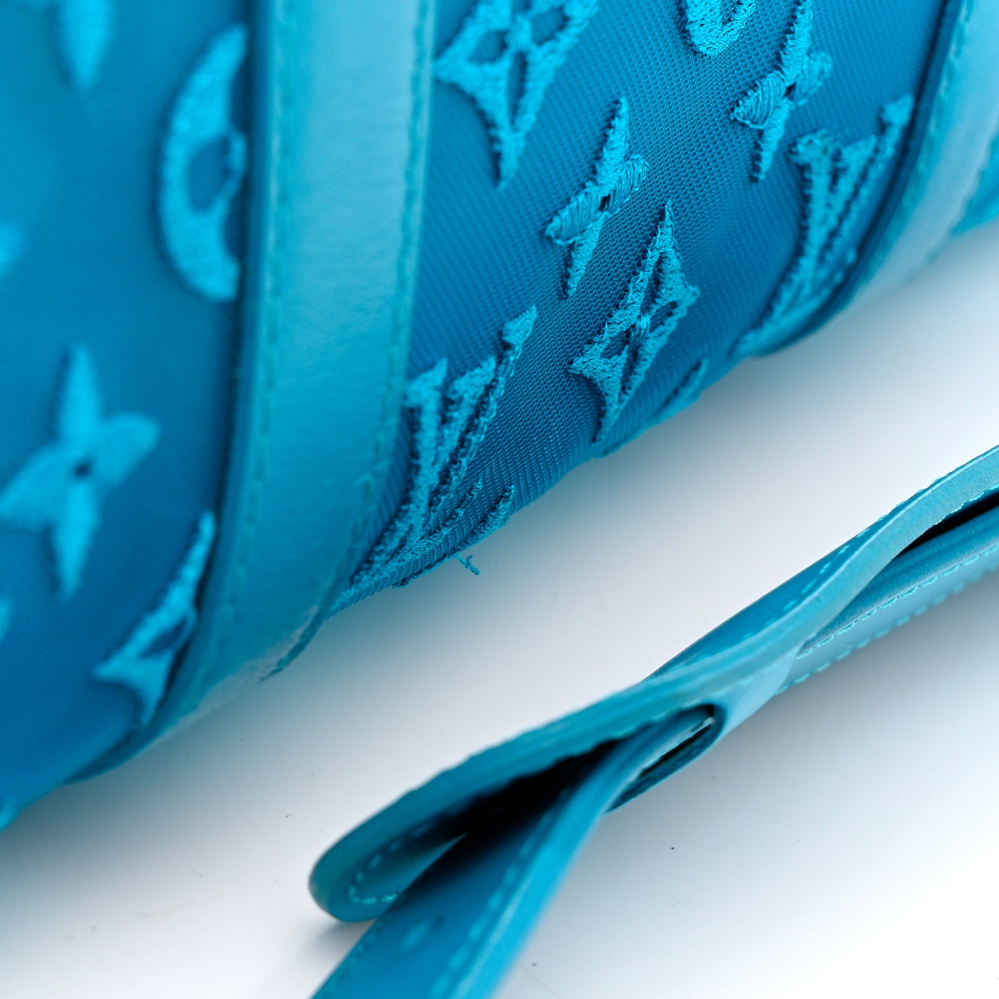 Monogram See Through Keepall Triangle Bandouliere 50 Turquoise
