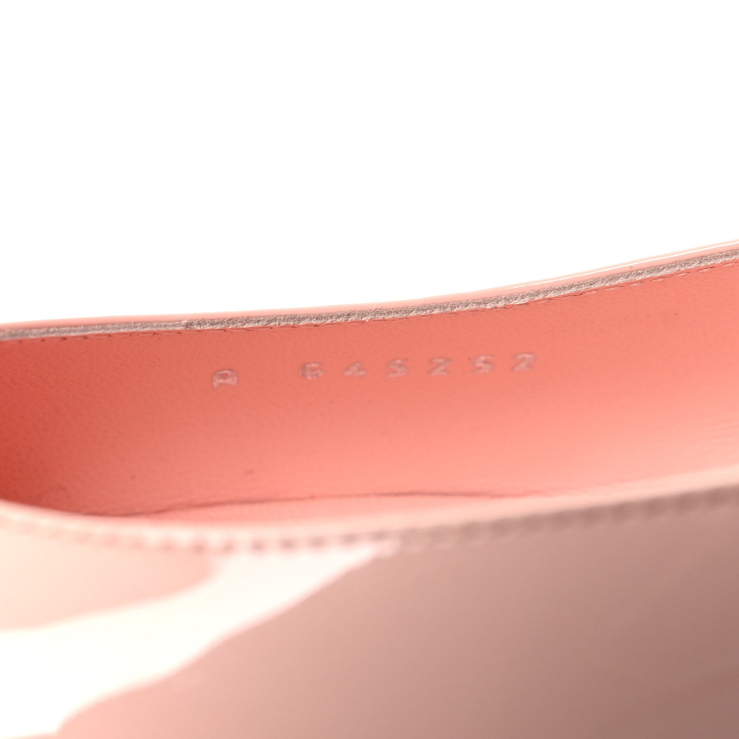 Patent Calfskin Cap Toe Slingback Flats 41 Blush