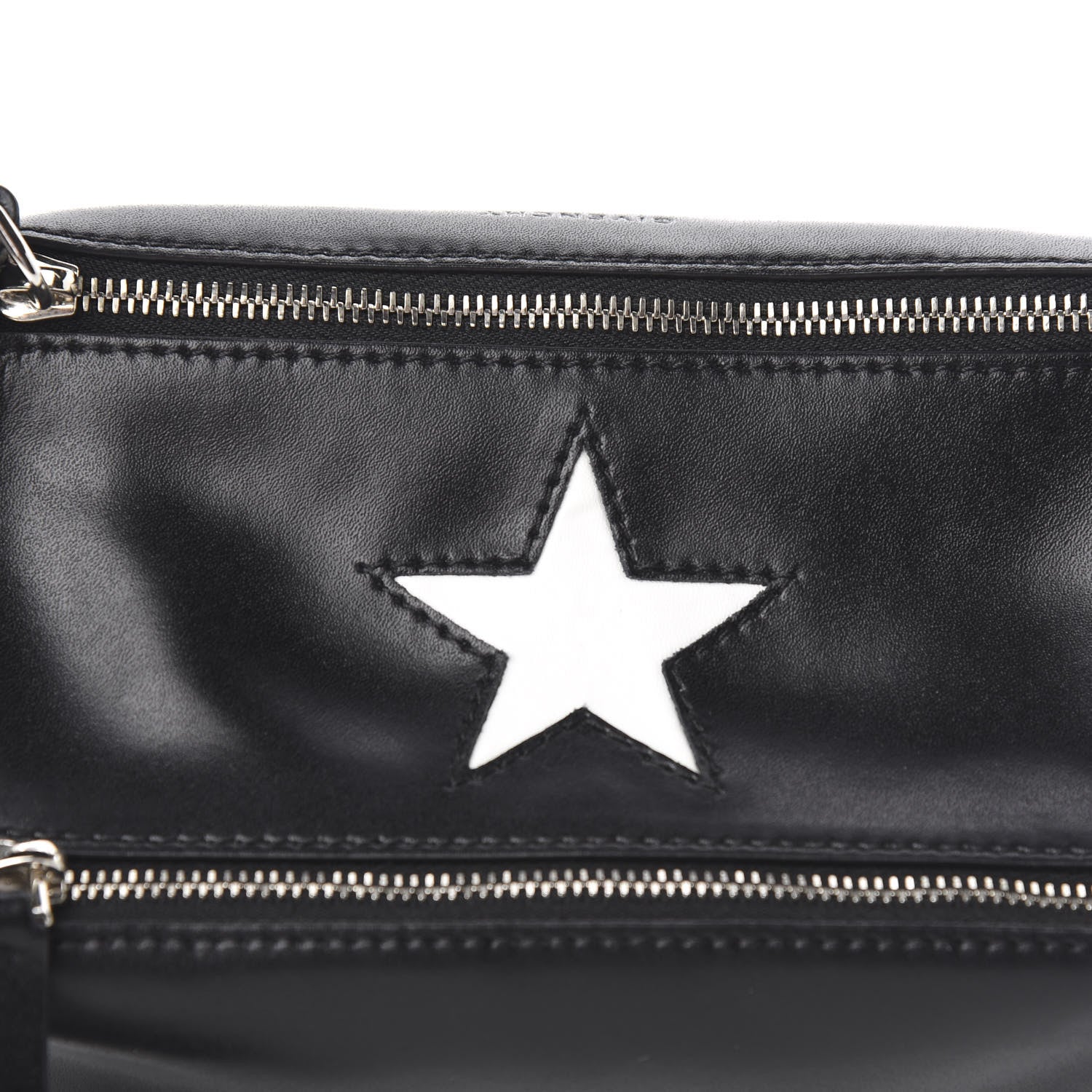 Givenchy Calfskin Star Pandora Wristlet Black 7 of 9