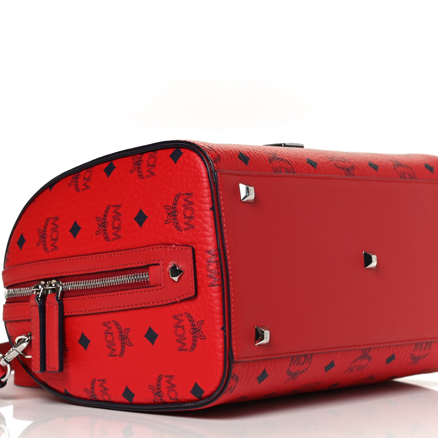 Visetos Medium Essential Boston Bag Red