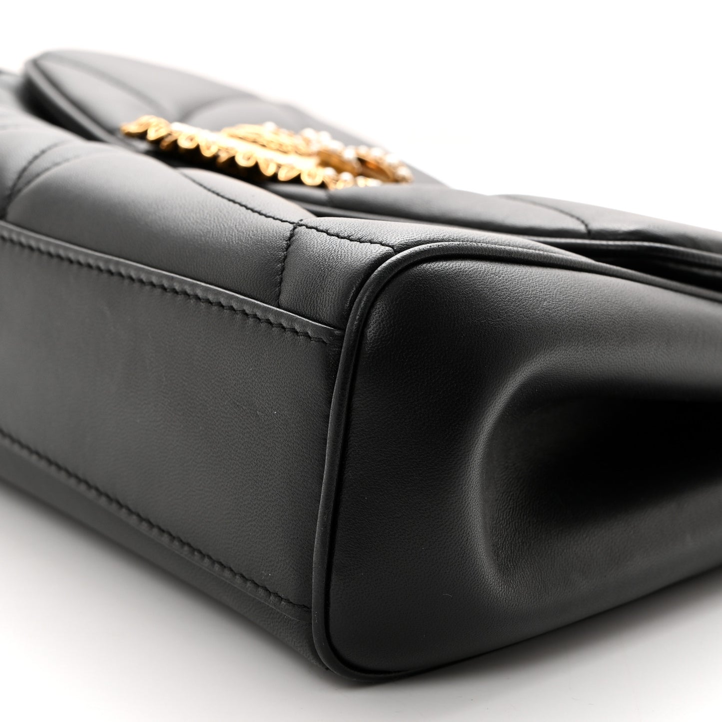 Nappa Quilted Large Devotion Bag Black