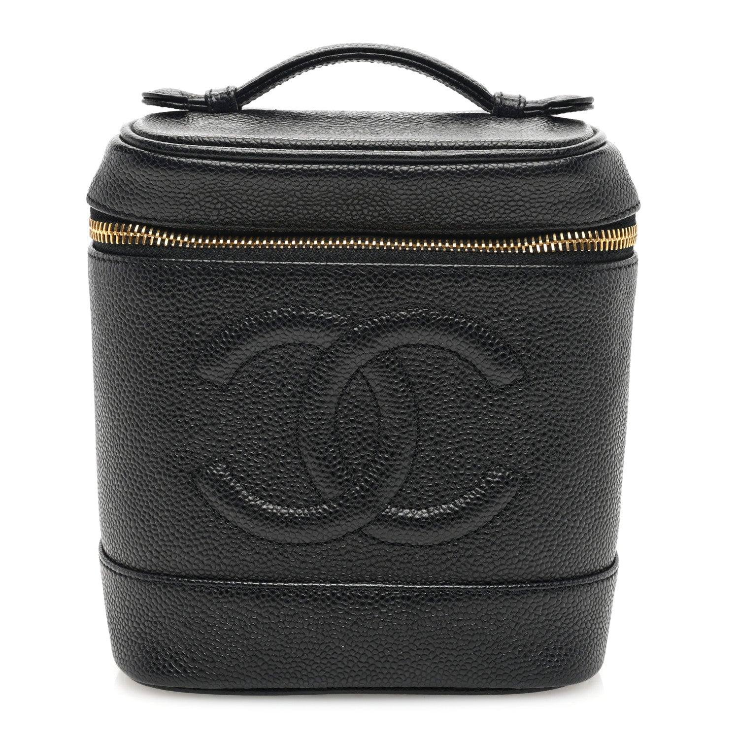 Chanel Caviar Cosmetic Vanity Bag Black 1 of 7