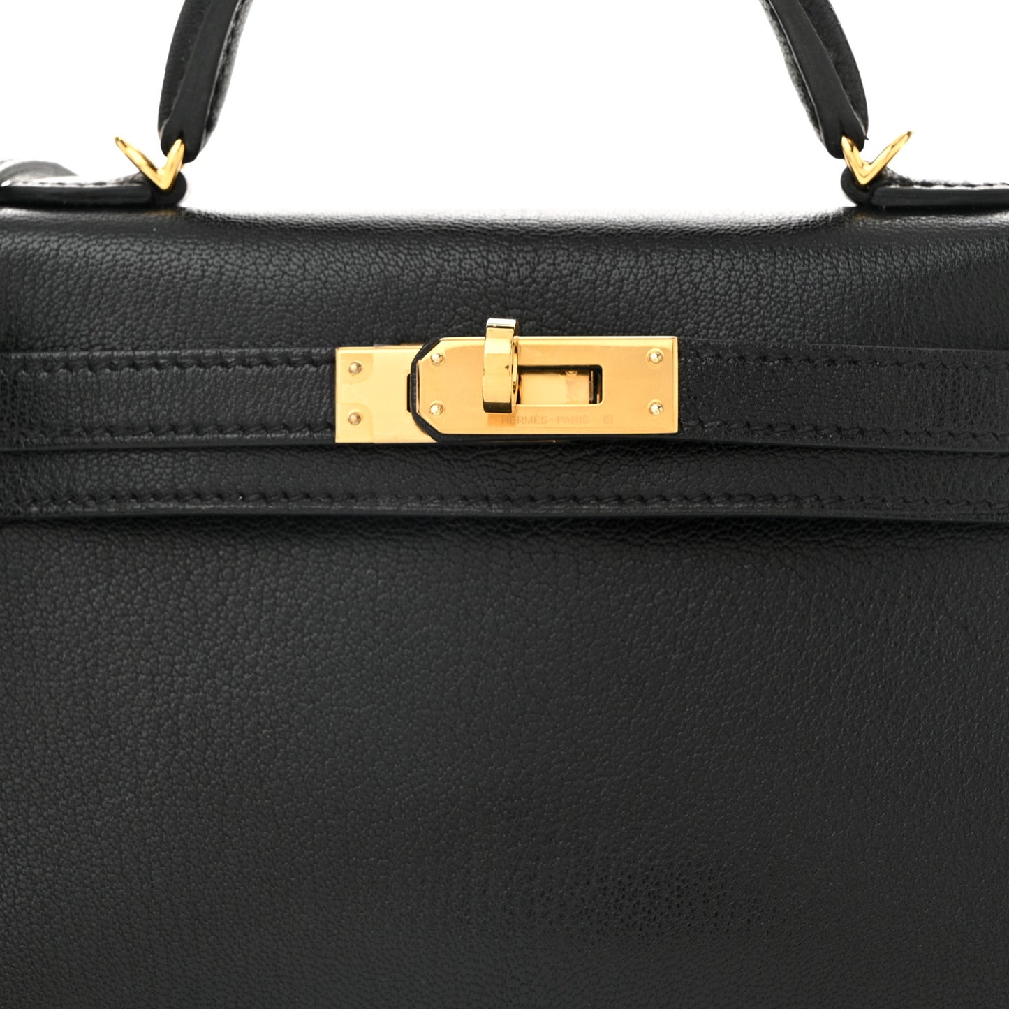 Chevre Chamkila Mini Kelly Sellier 20 Black