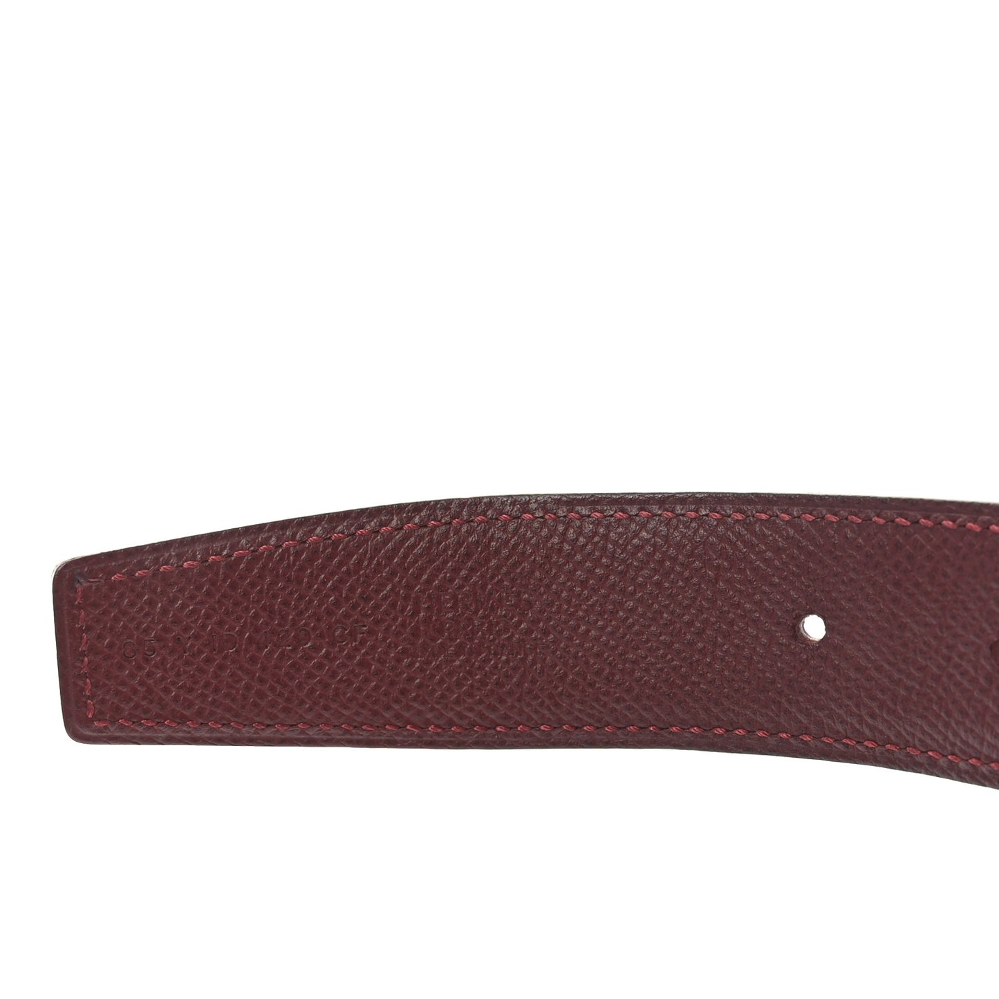 Epsom 32mm Belt Strap 85 Rose Tyrien Rouge H