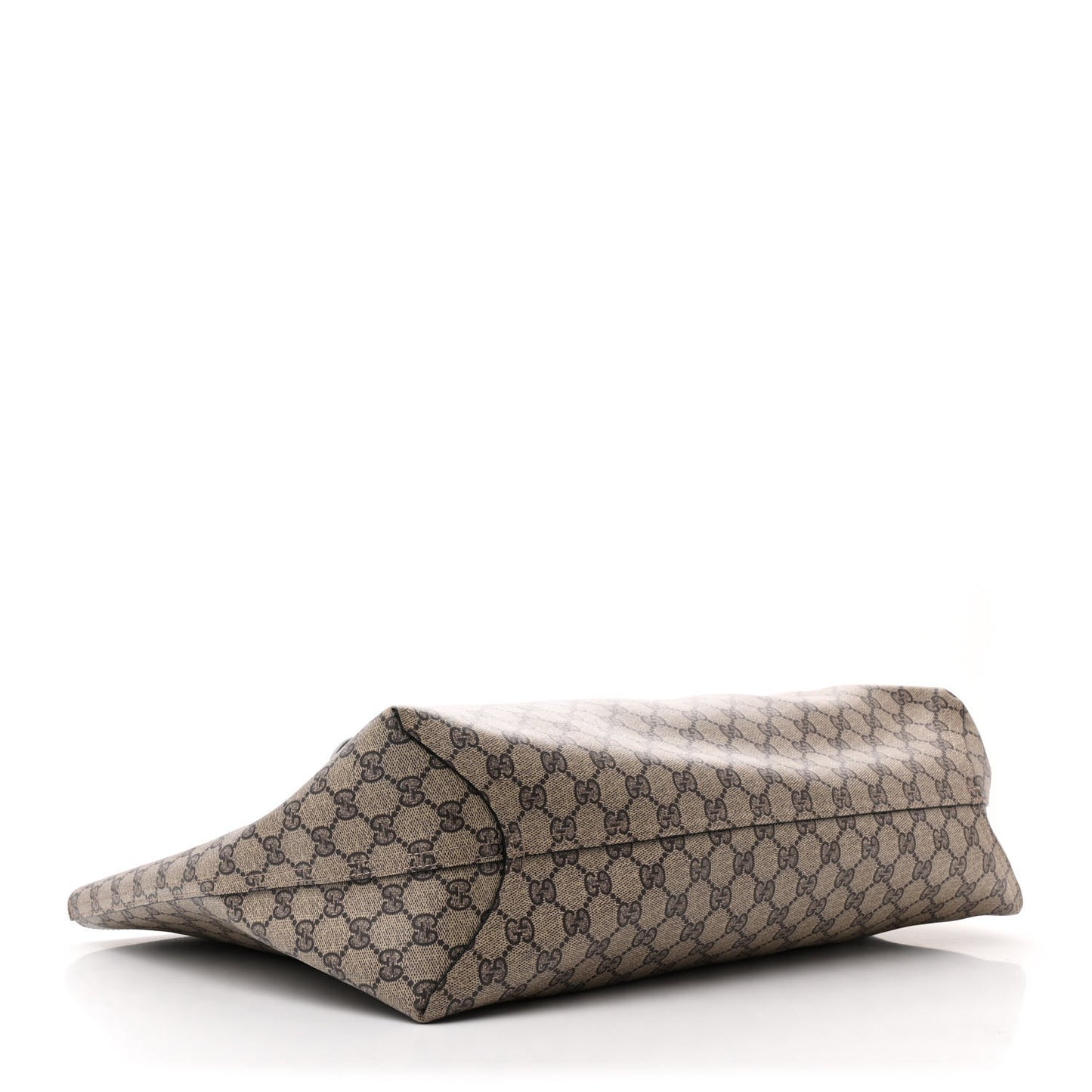 GG Supreme Monogram Large Reversible Tote Beige Black