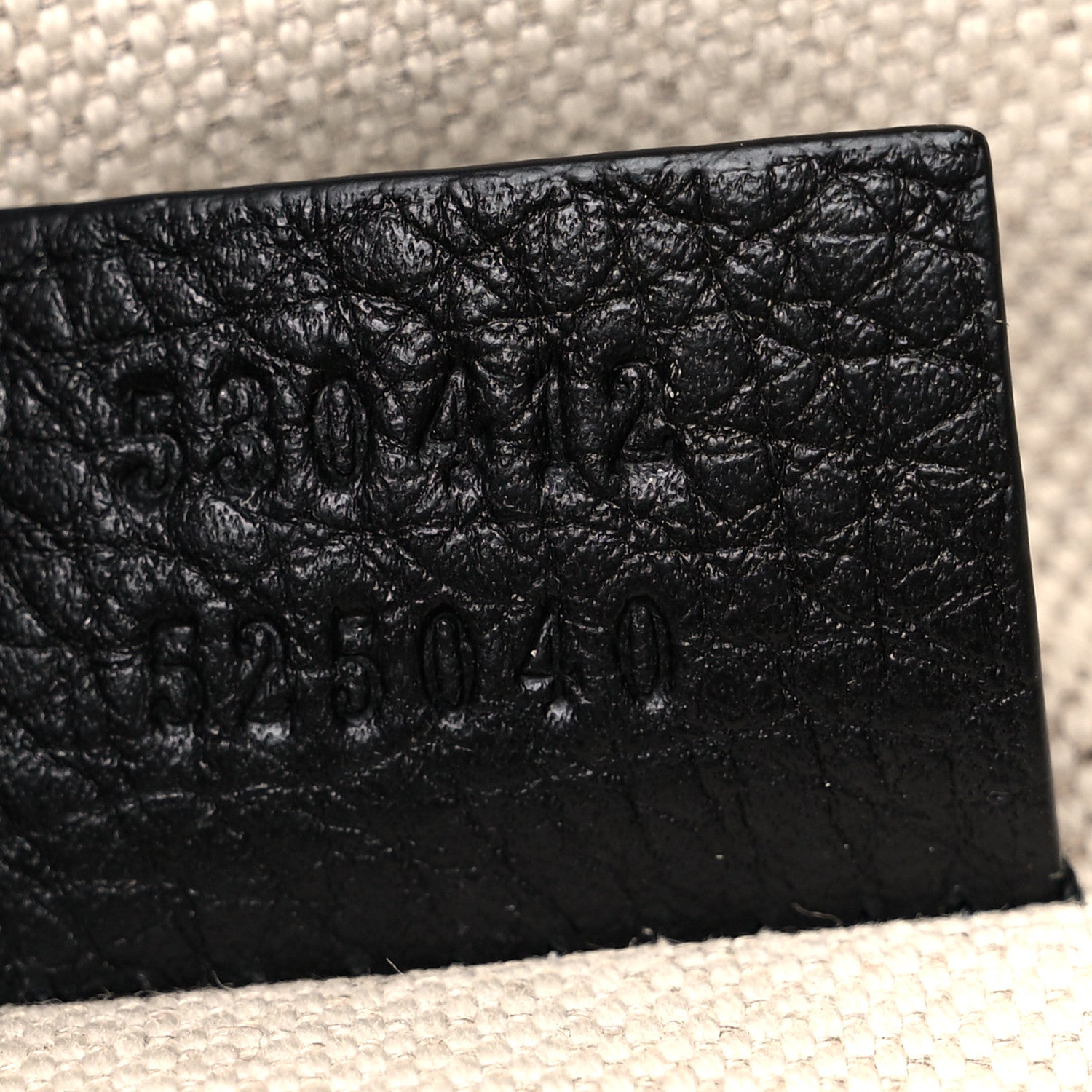 Gucci Grained Calfskin Logo Belt Bag Black 7 of 9