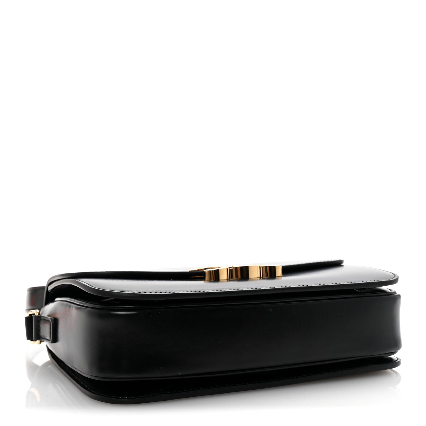 Shiny Calfskin Medium Triomphe Black