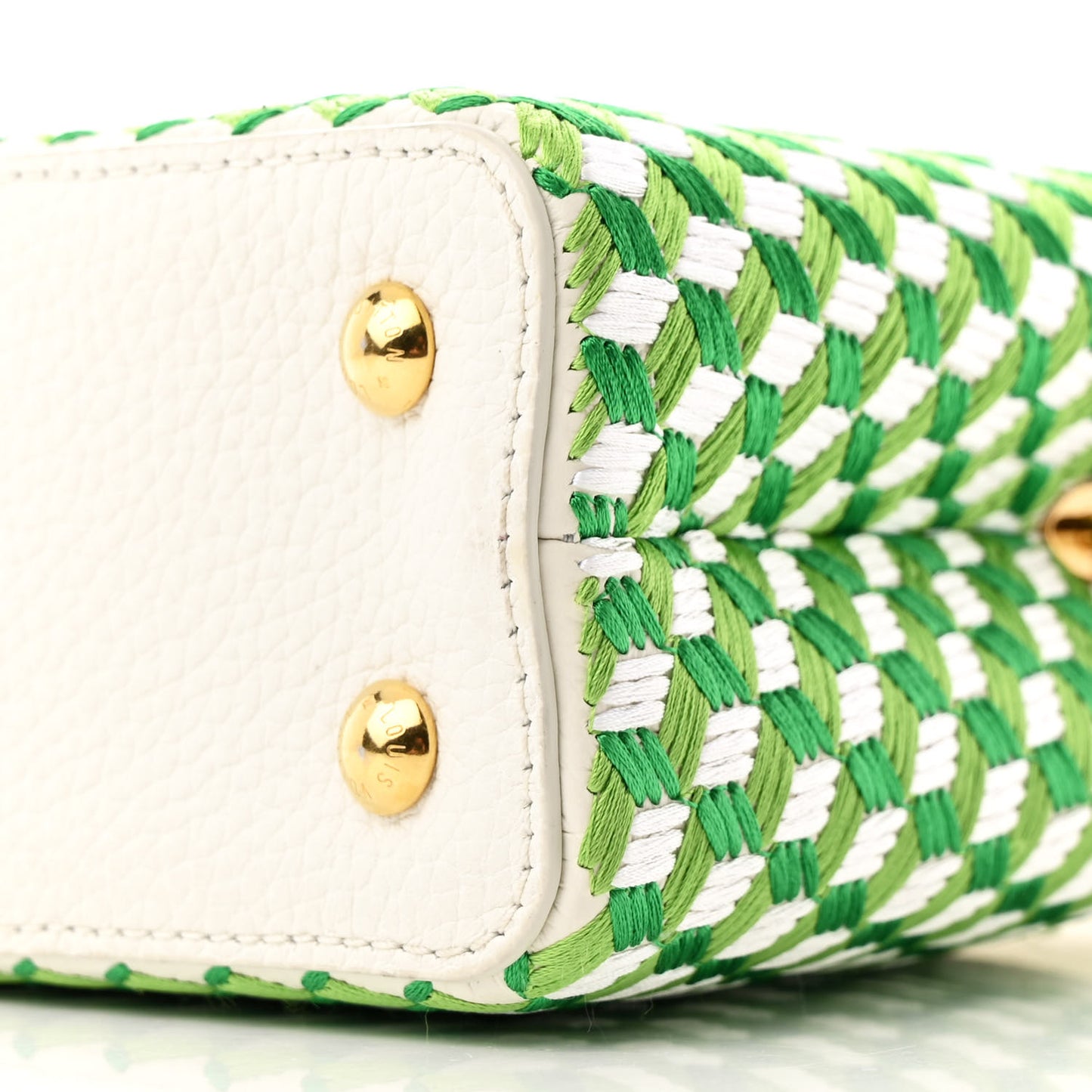 Taurillon Braided Capucines Mini Vert
