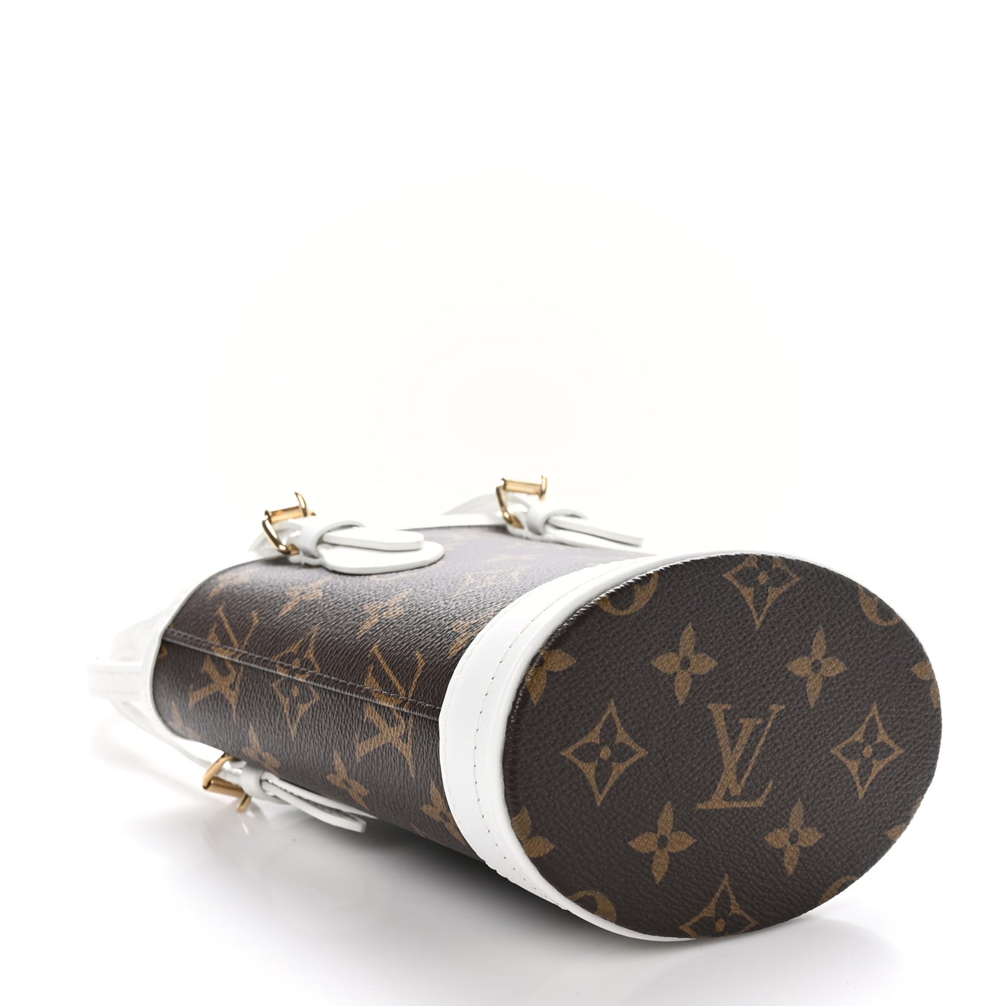 Monogram LV Match Nano Bucket Bag White